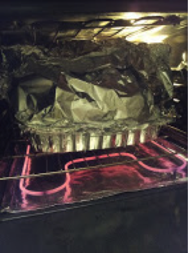 Into the oven