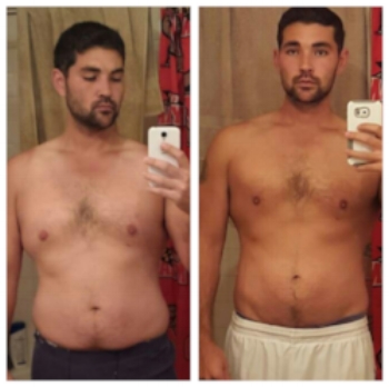 Justin M. lost 19 pounds in 8 weeks. 