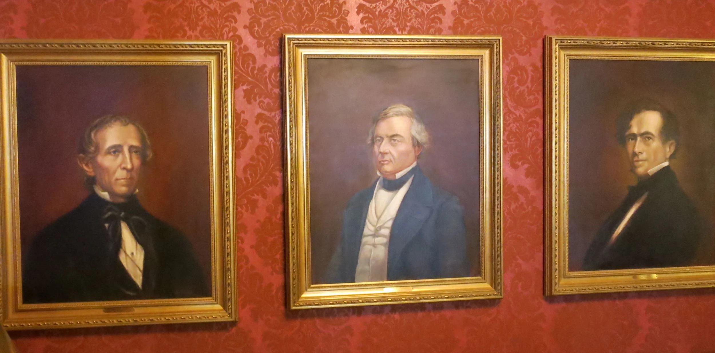 Here's an art-and-politics quiz for you: Which three U.S. presidents are these? The portraits hang at The Homestead in Hot Springs, a retreat that 22 sitting presidents have visited.