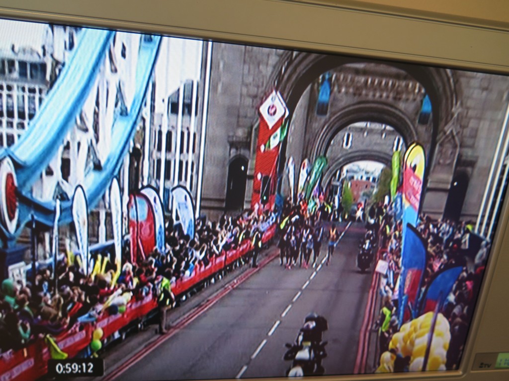One of the course’s many landmarks was the Tower Bridge.