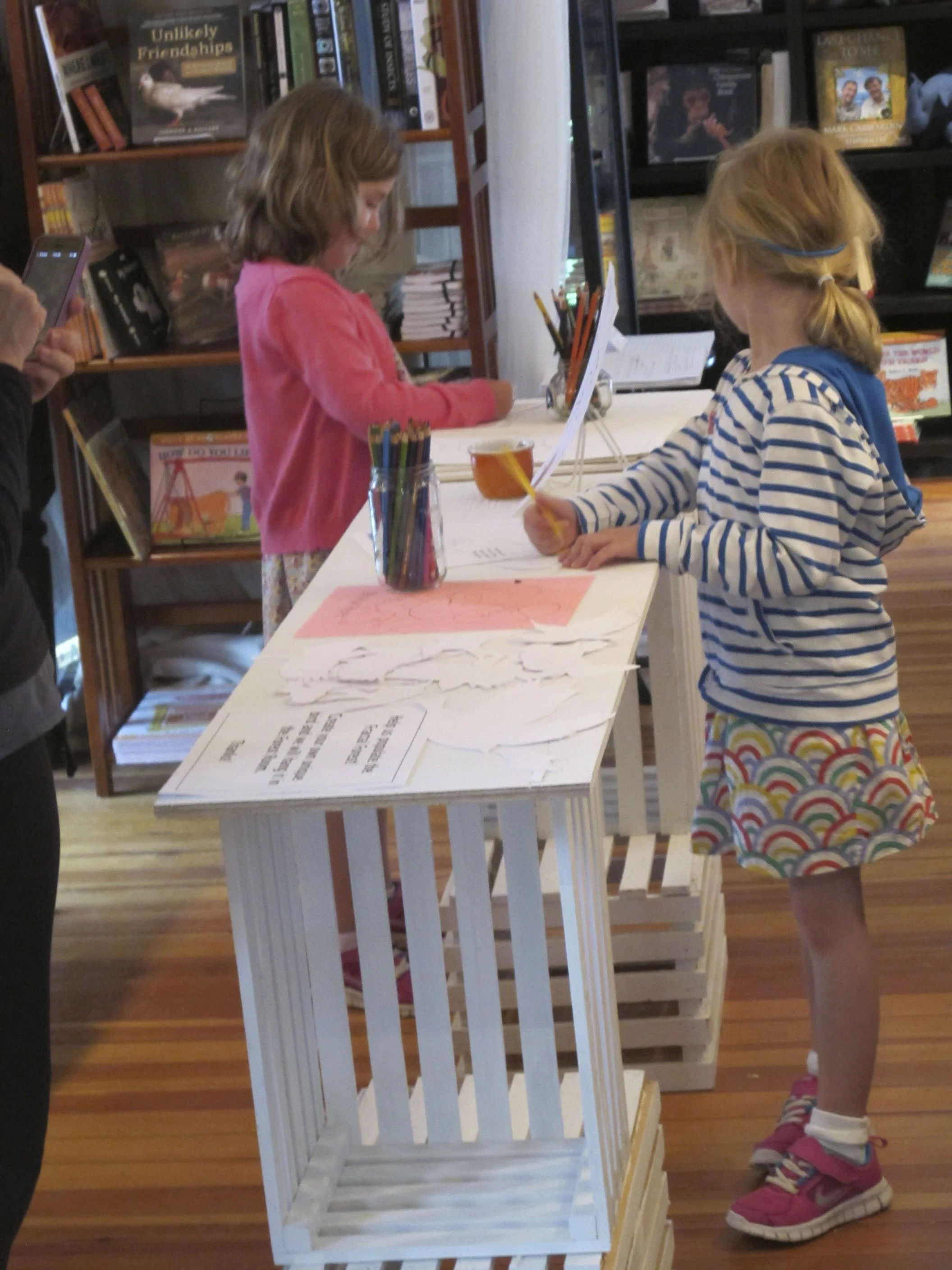 Young artists have been drawing birds, seals and even Martians at the original Naturalist's Notebook at 16 Main St. in Seal Harbor.