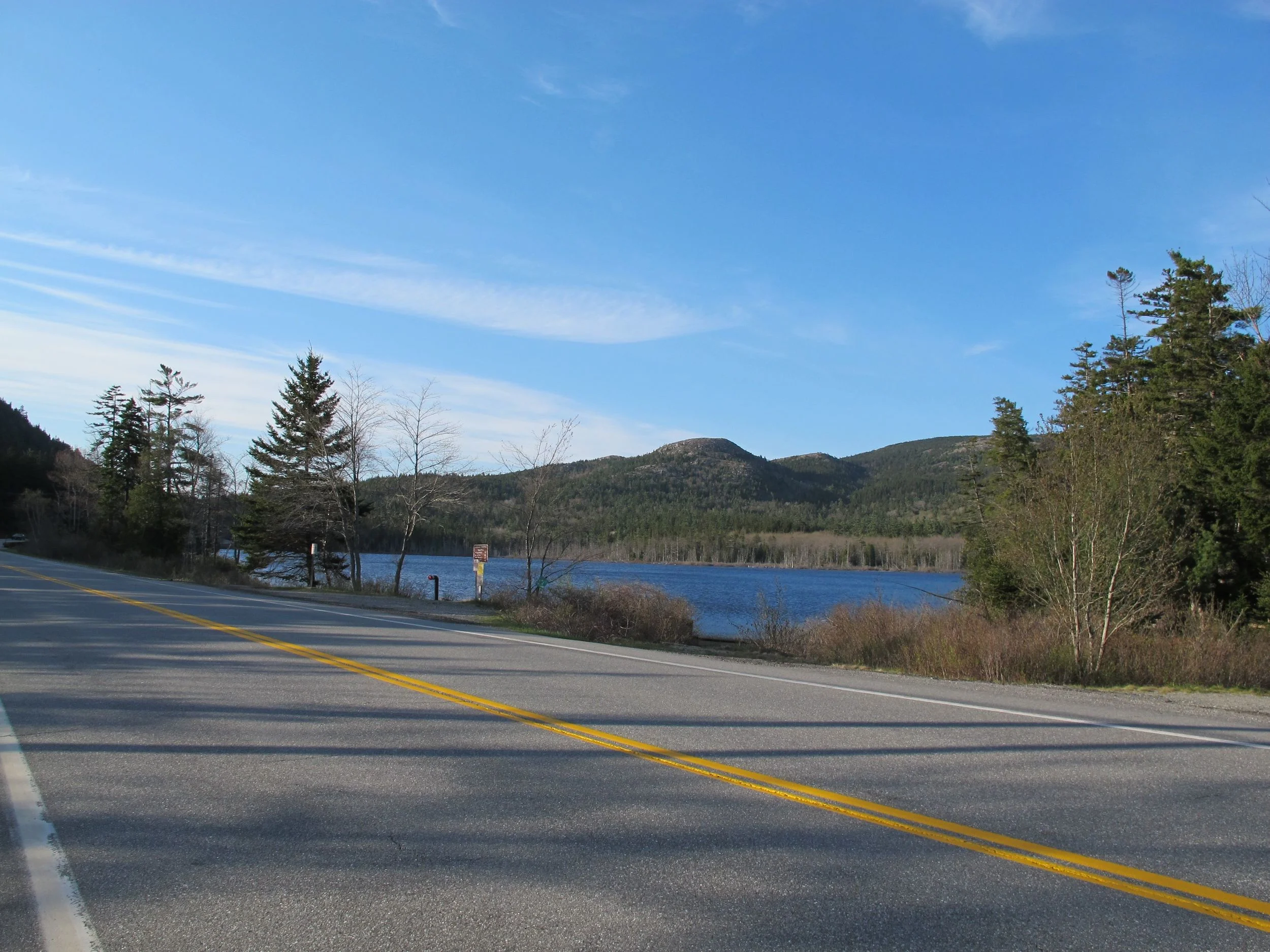 Back where we started, at Upper Hadlock Pond, which is also a nature-made reservoir providing drinking water to part of MDI's population.