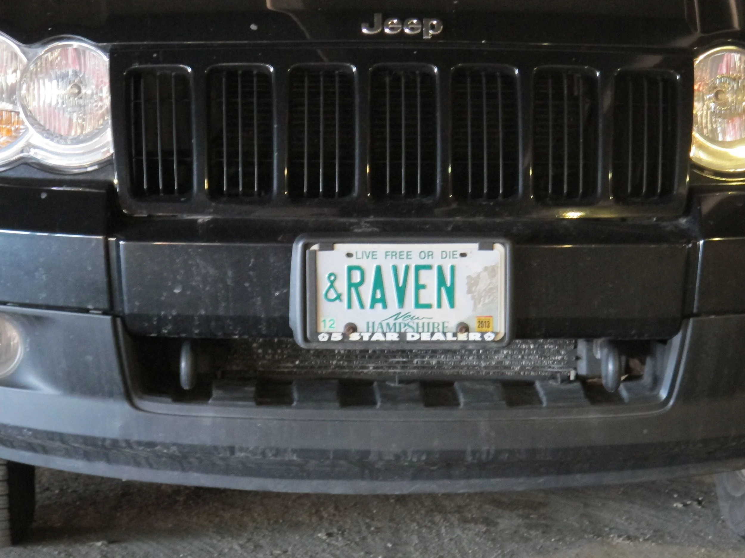 Felicitous license plate sighting on Sunday, a few hours before we had dinner with the great naturalist Bernd Heinrich, author of the books Mind of the Raven and Ravens in Winter. That same day Bernd received a prestigious PEN award for his latest book, LIfe Everlasting.