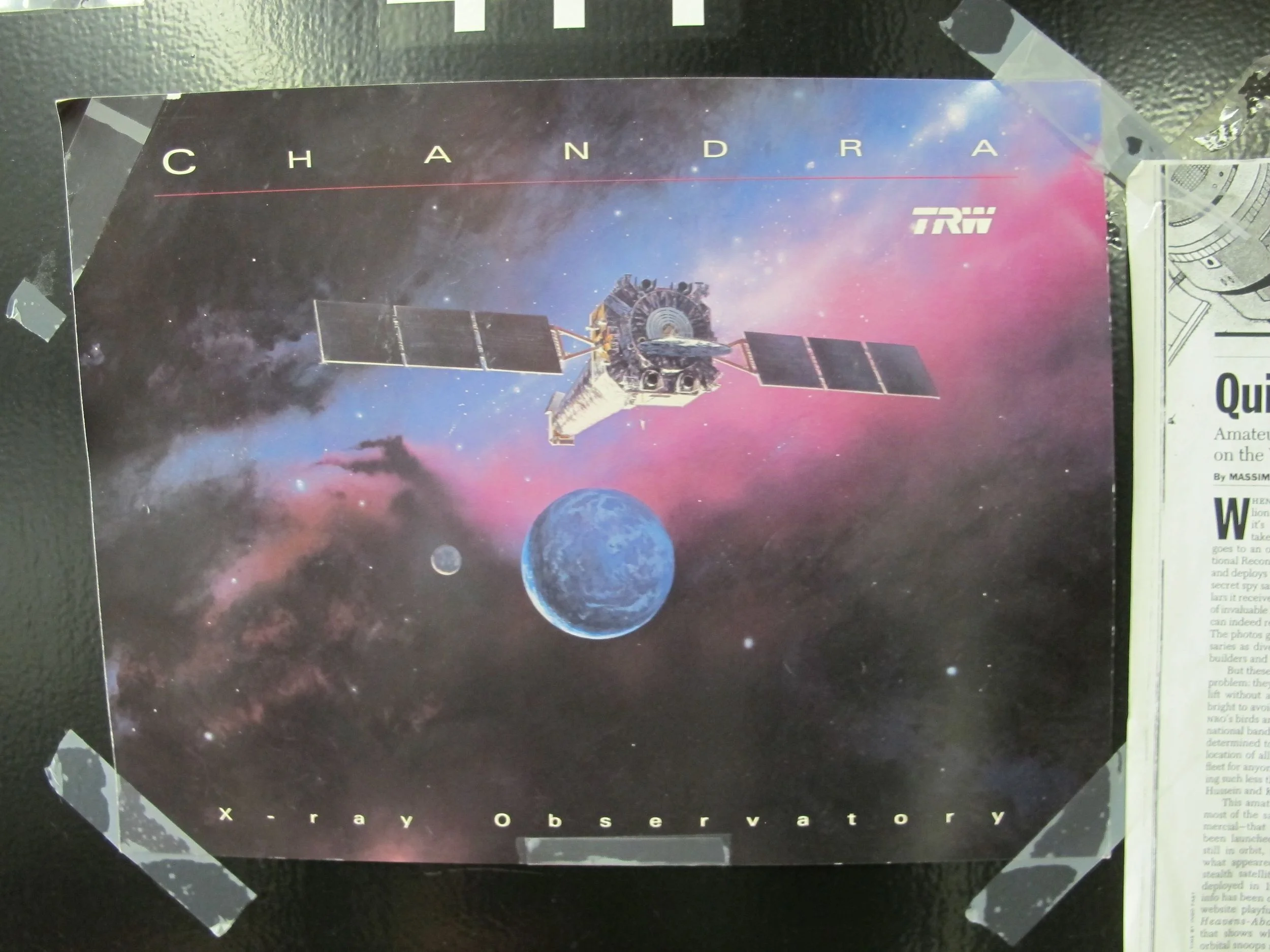 Here's Chandra. It was carried into orbit by the Space Shuttle in 1999.