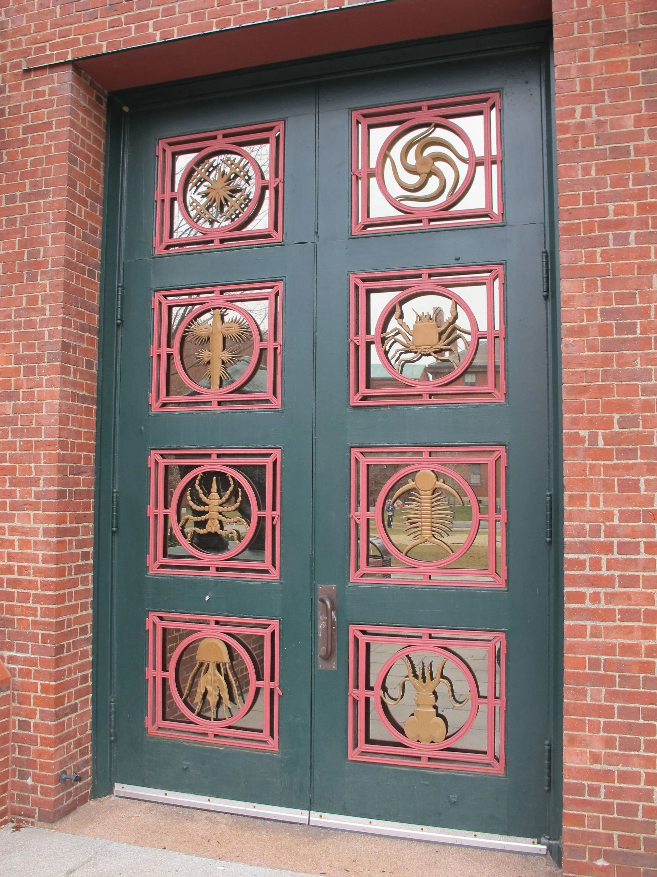 Here's one full door to study and admire.