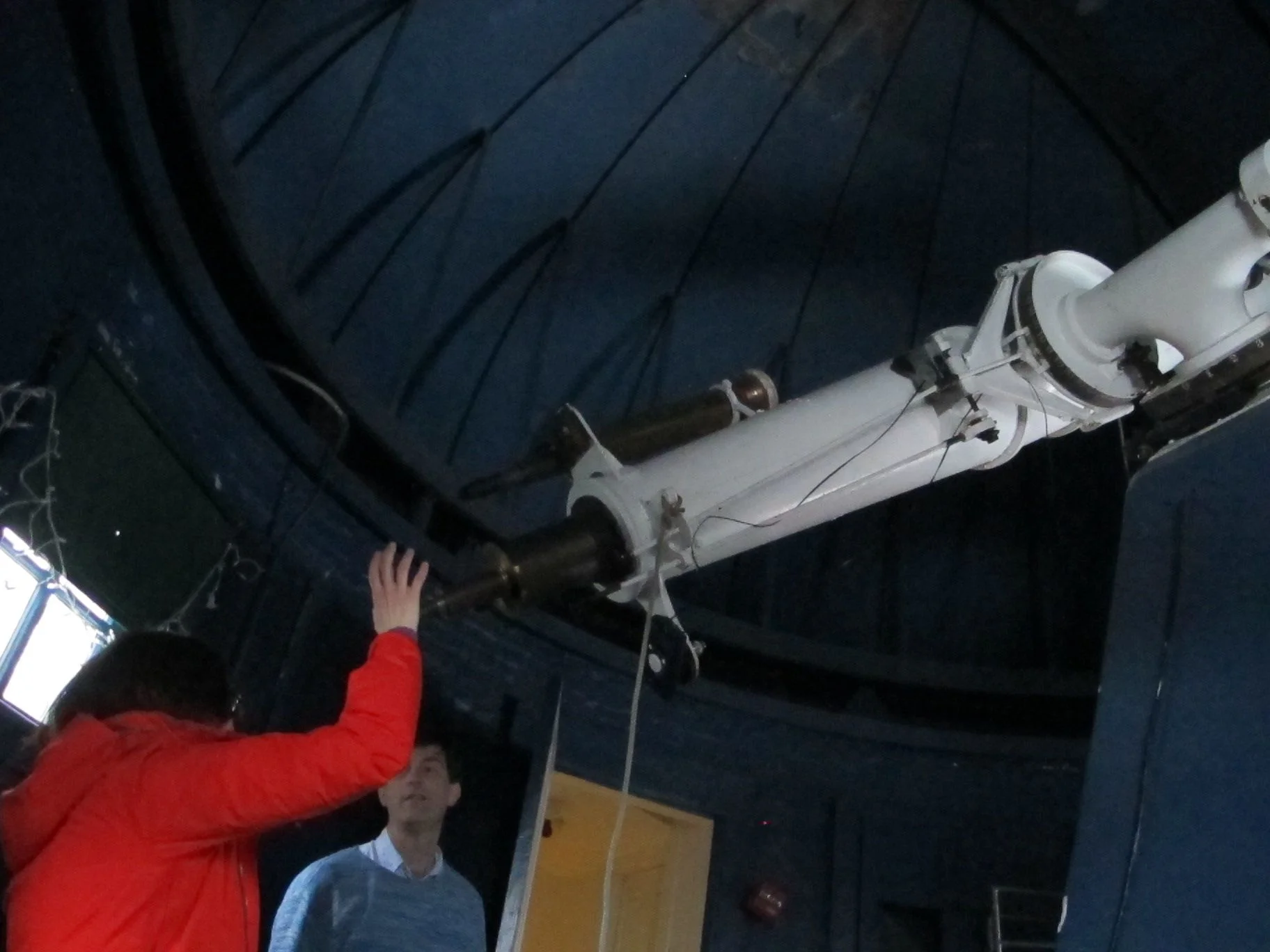 Miles Blencowe generously gave us a tour inside the observatory