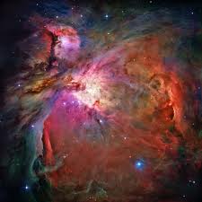 The Orion nebula, where stars are forming at this very moment.