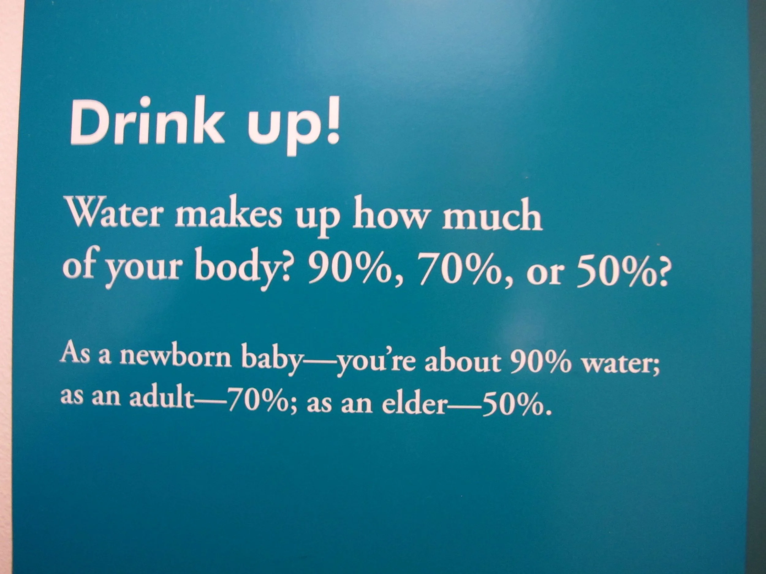 This sign made me think: If your body keeps producing new skin cells even as you grow old (which it does), why does it produce new skin cells that look like old skin?