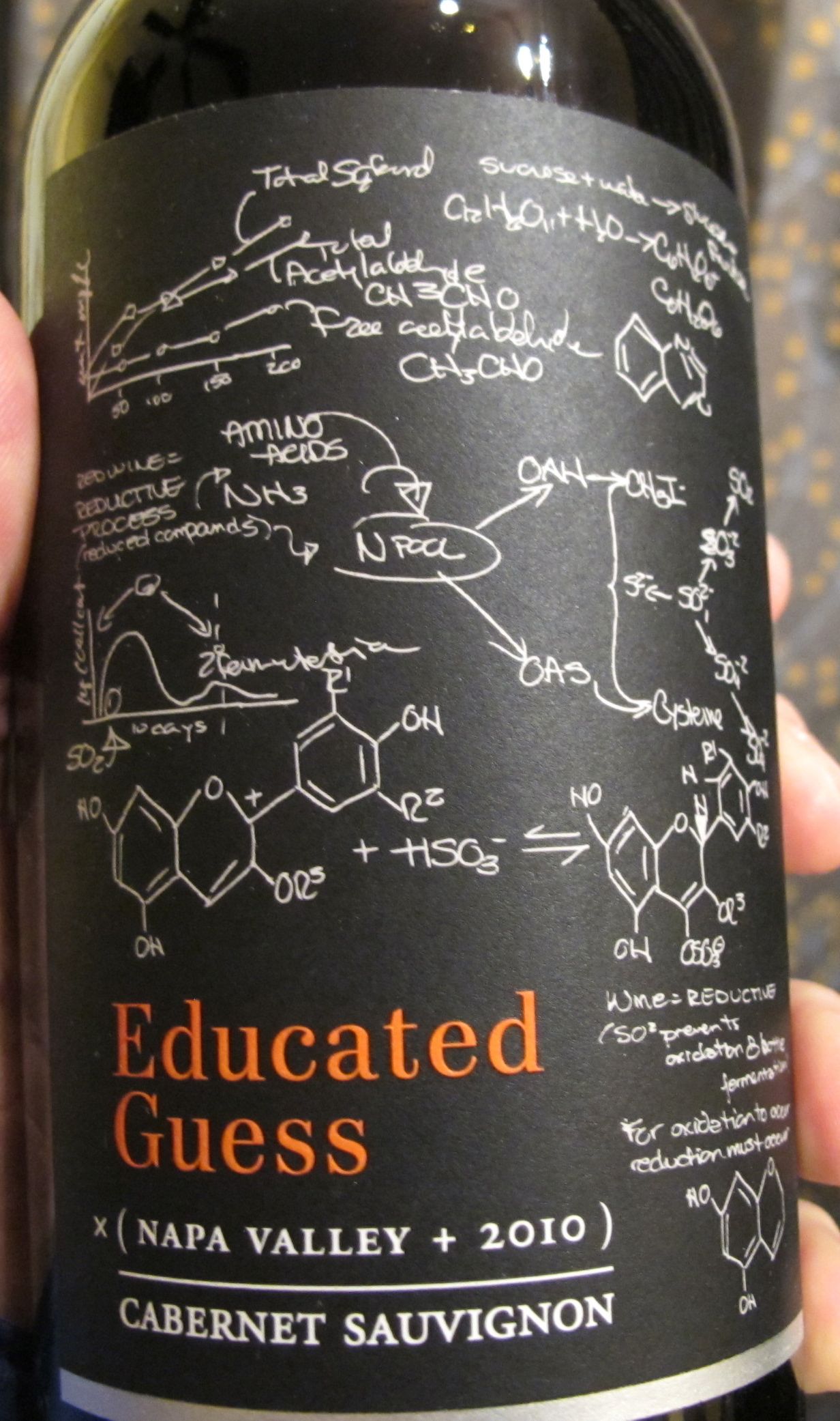 Smart choice in wine? This bottle greeted us when we arrived at our Berkeley hotel, which had a Cal theme.