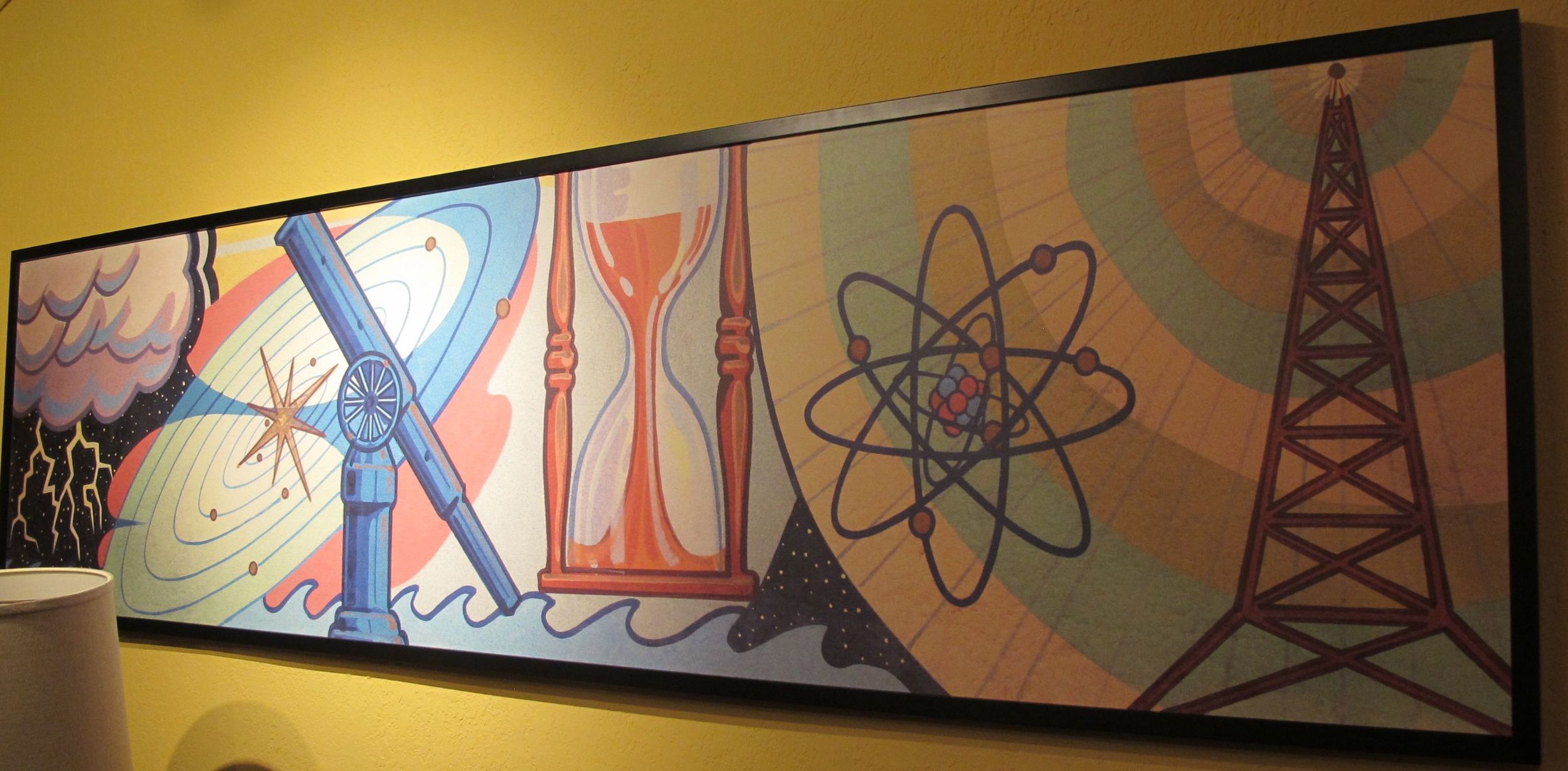 Even the art in our room had a brainy theme.
