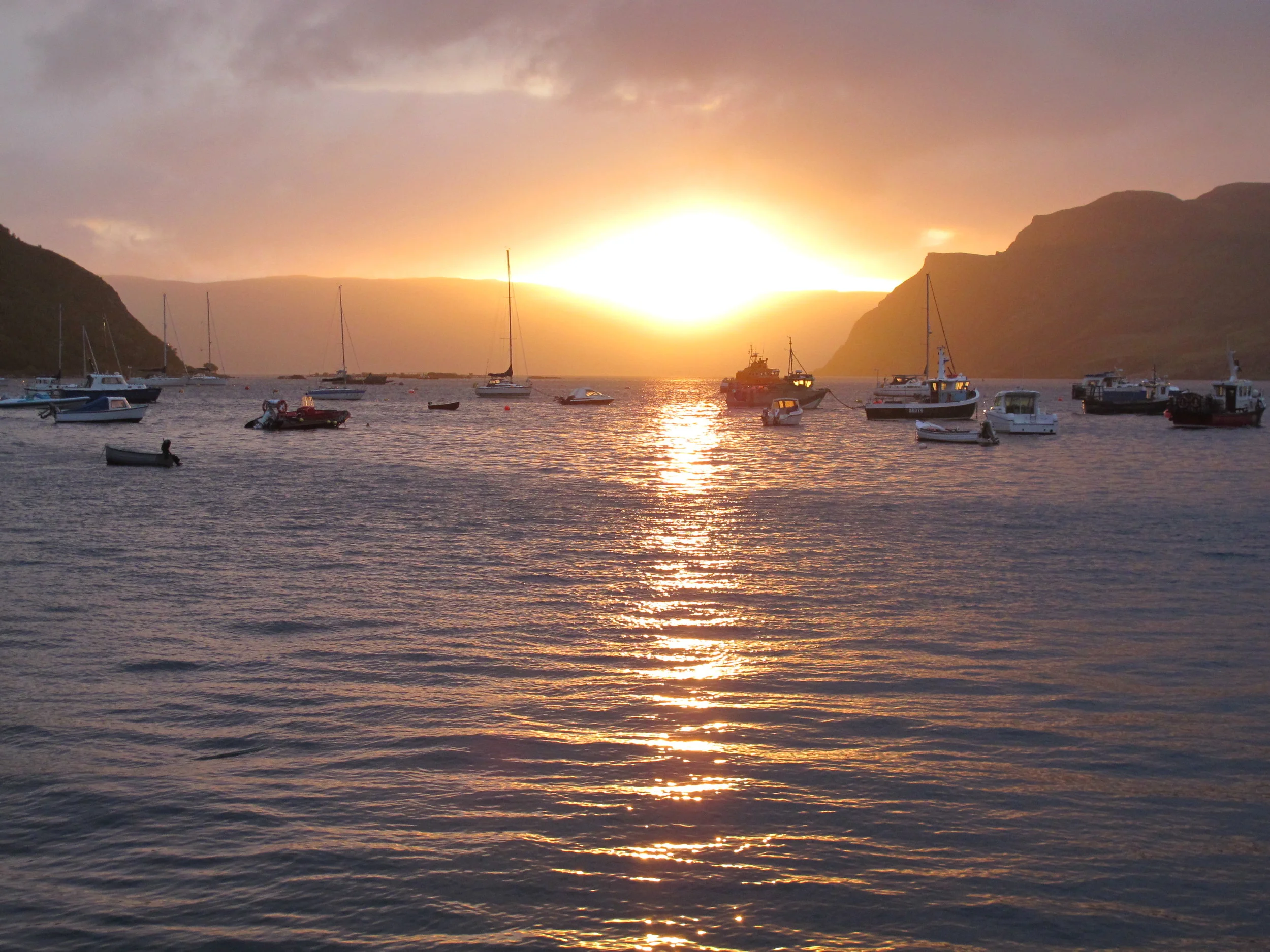 Sunrise in Portree.