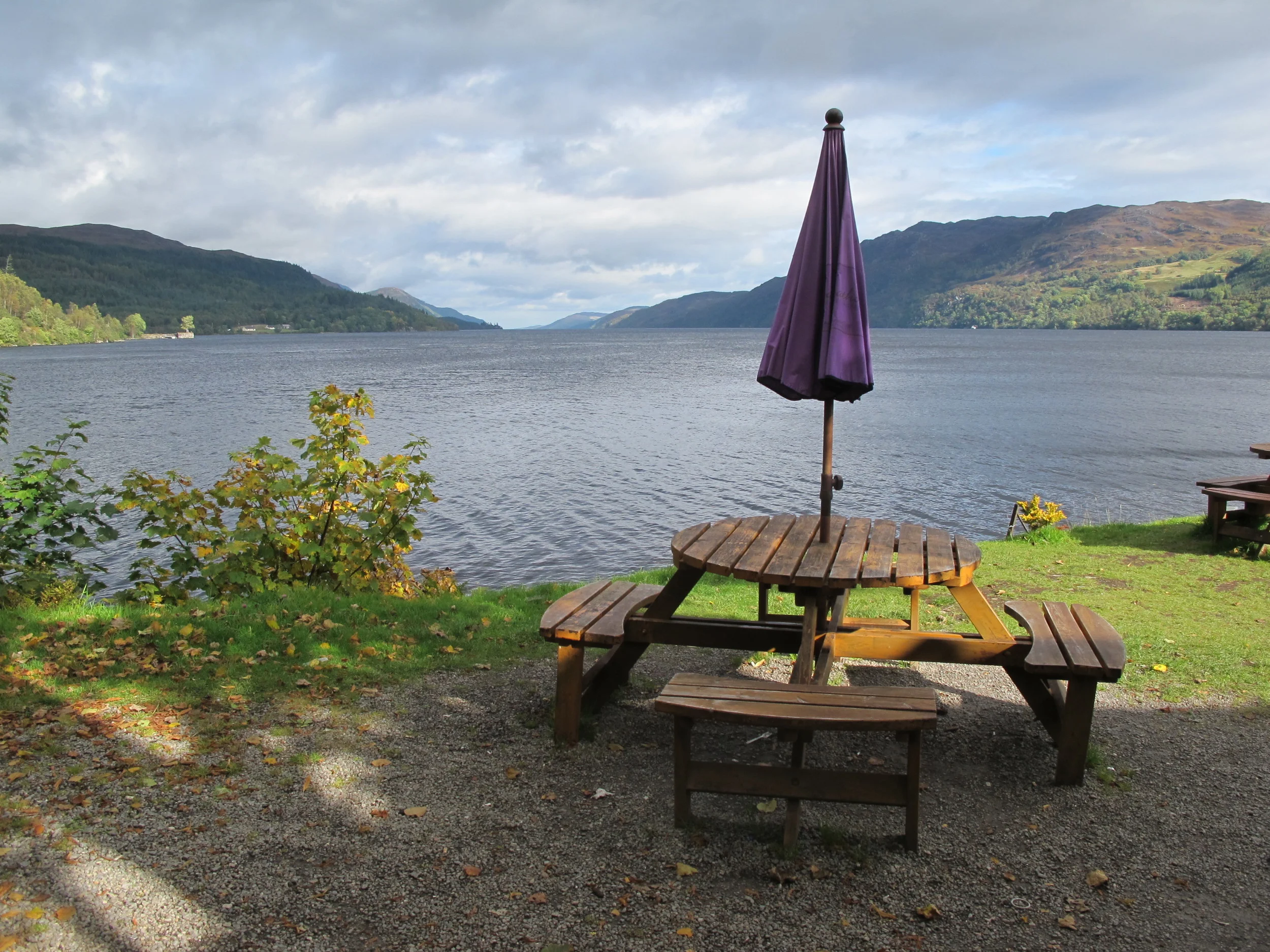 On our way back down through the Highlands we stopped at Loch Ness, where my dad says his camera jammed right when he saw Nessie. You music fans may be amused to know that there’s an annual festival near the lake called Rock Ness.
