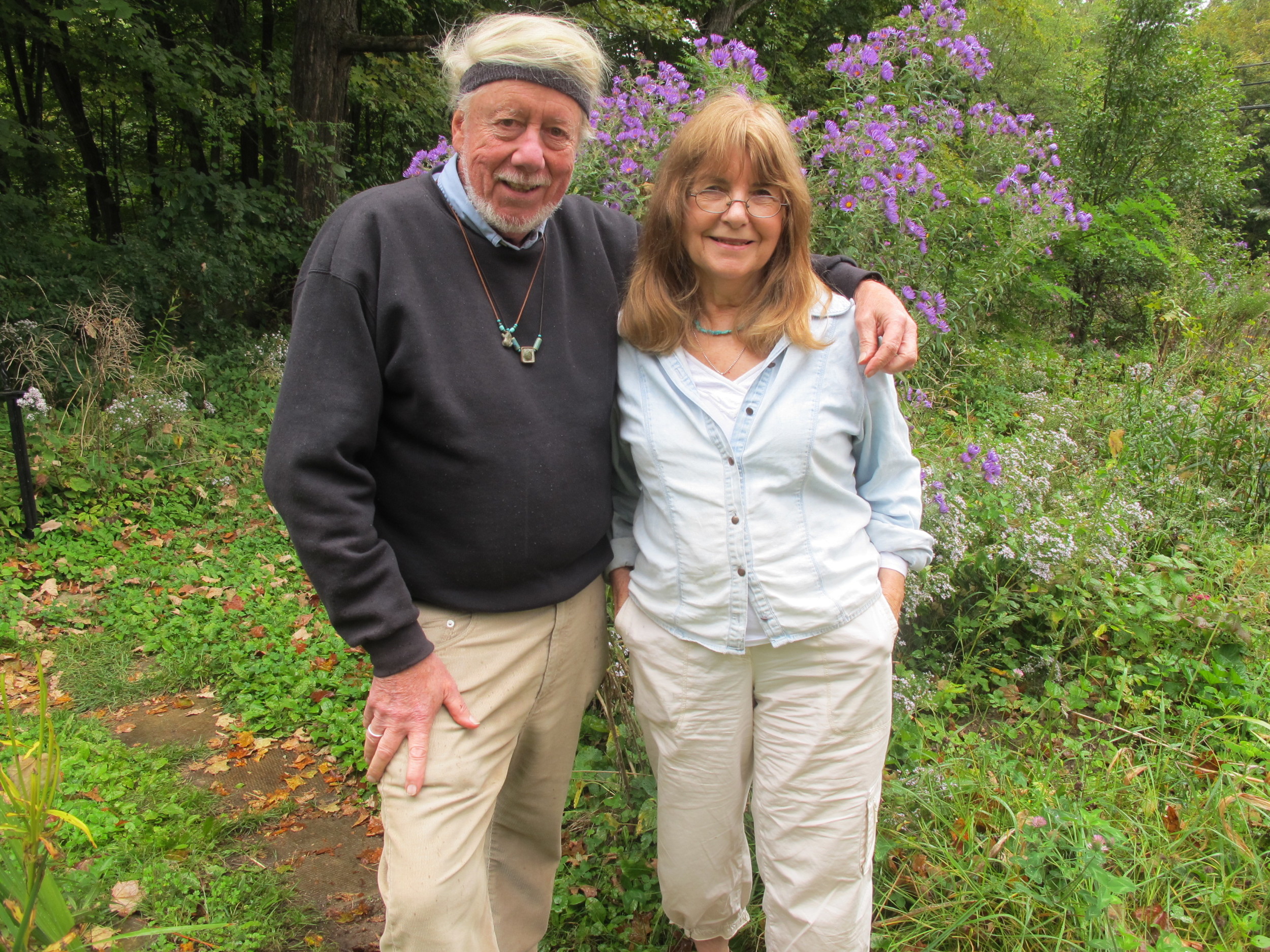 We talked with David and Laurette talked about art, ecology, turtles, David’s McArthur fellowship and much more, including the beautiful wild asters growing in their dooryard.