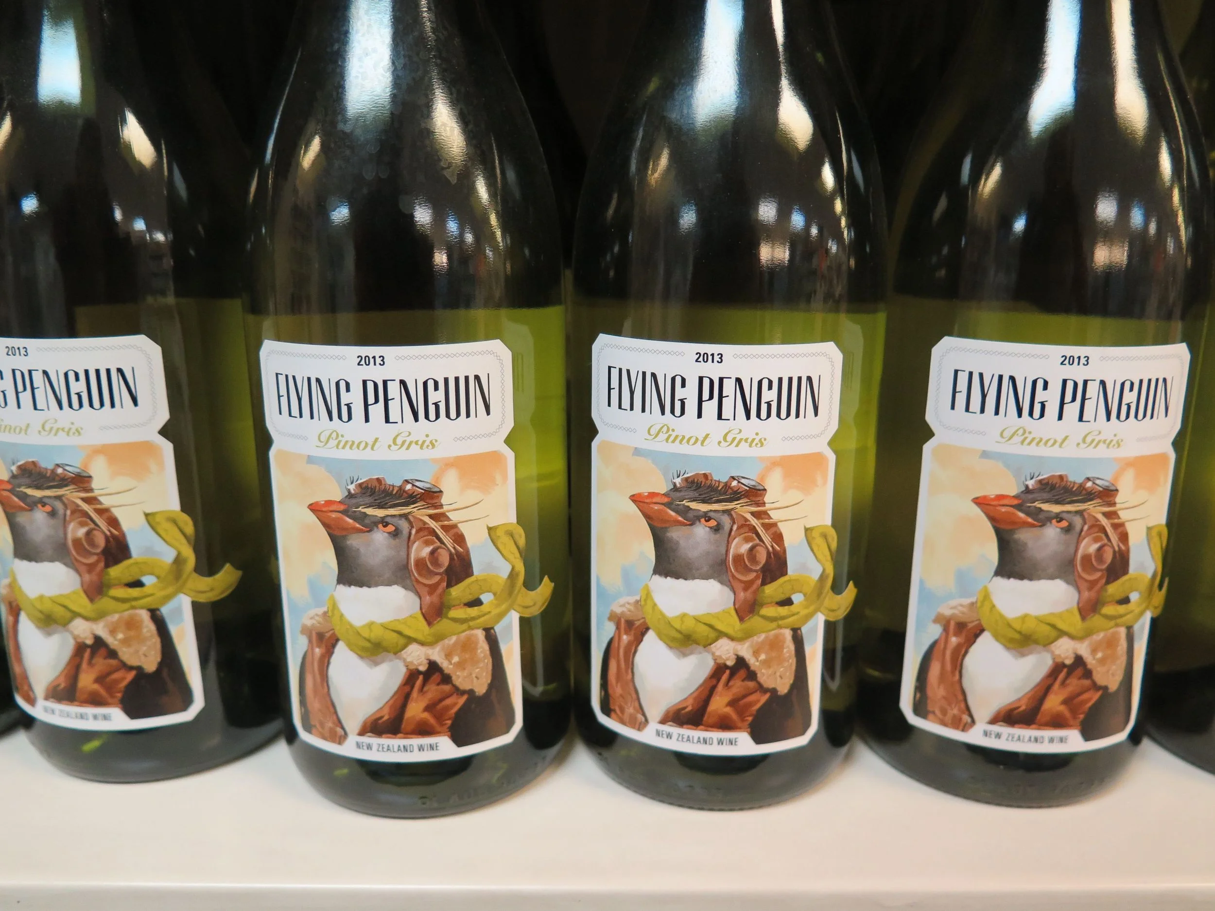 ...though Penguin wine is available in the shop up the road...