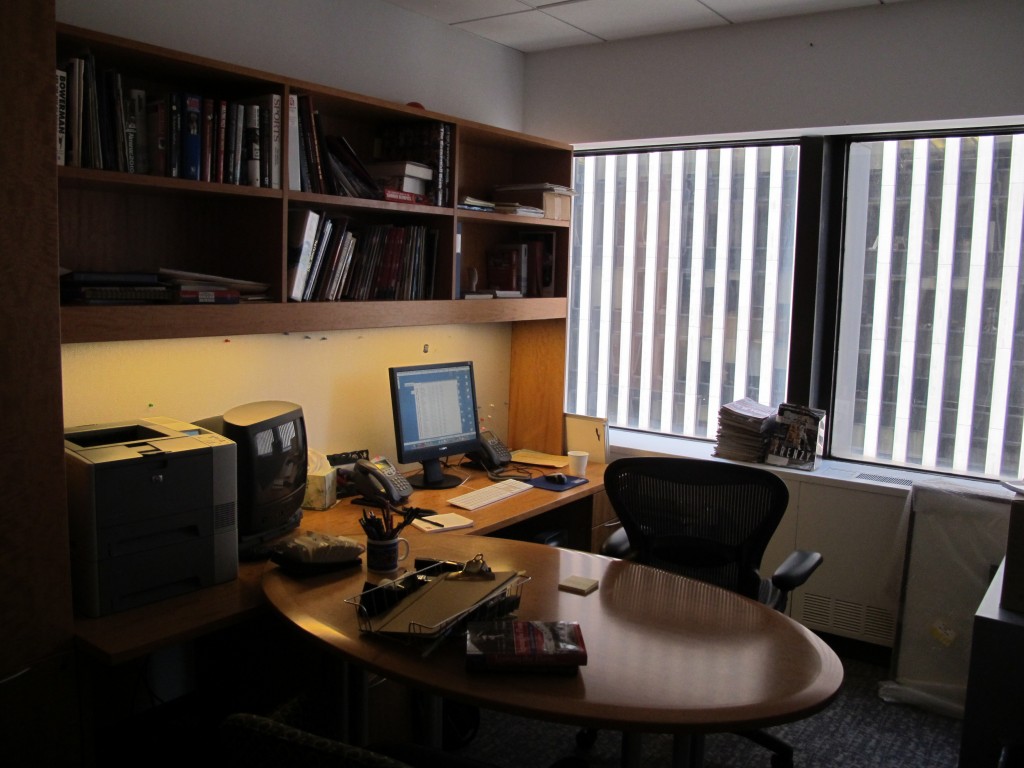 The Notebook’s New York office? Well, sort of, though from this 31st-floor eagle’s nest the only species I’m studying right now is Olympians.