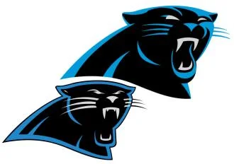 See if you can identify the changes in the Panthers' logo. The old one is on top.