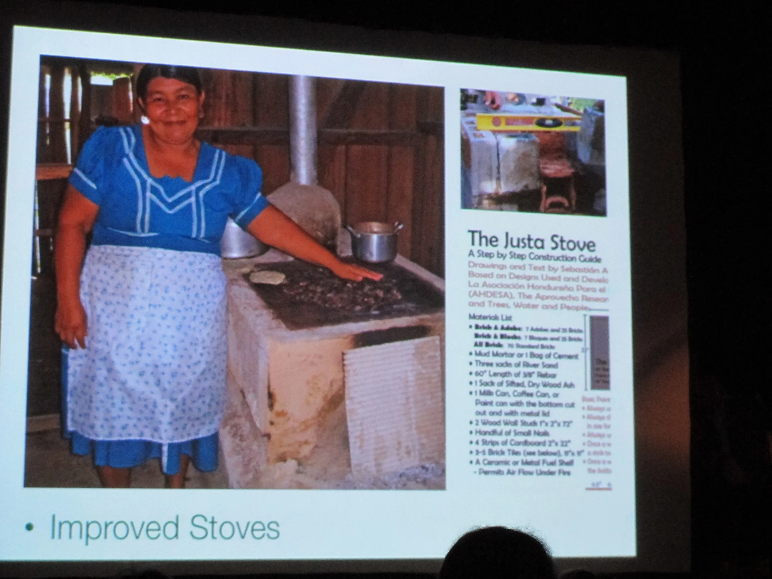 One of Florence's initiatives provides families with simple stoves that reduce reliance on wood and save (mostly) women from inhaling the equivalent of five packs of cigarette smoke a day from open cooking fires.