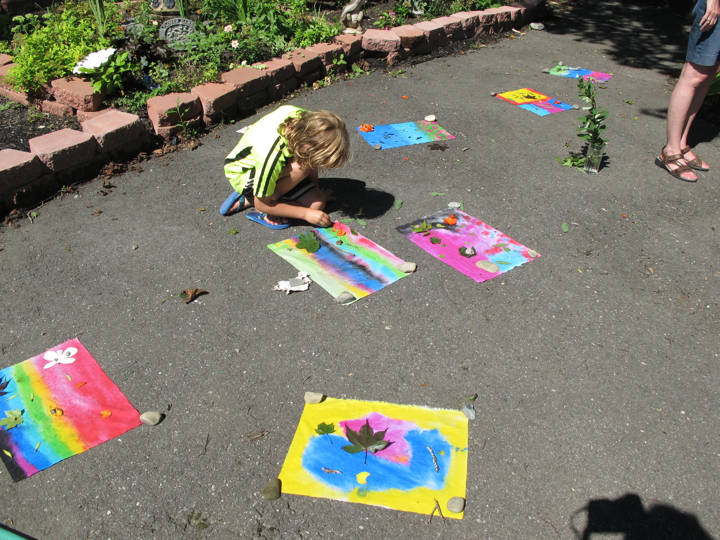 Eight-year-old Sarah (not pictured) became the youngest workshop leader in Notebook history this week when she taught other kids how to make nature-themed sun prints. She also became the first workshop leader in Notebook history to lead participants in a celebratory jellyfish dance.