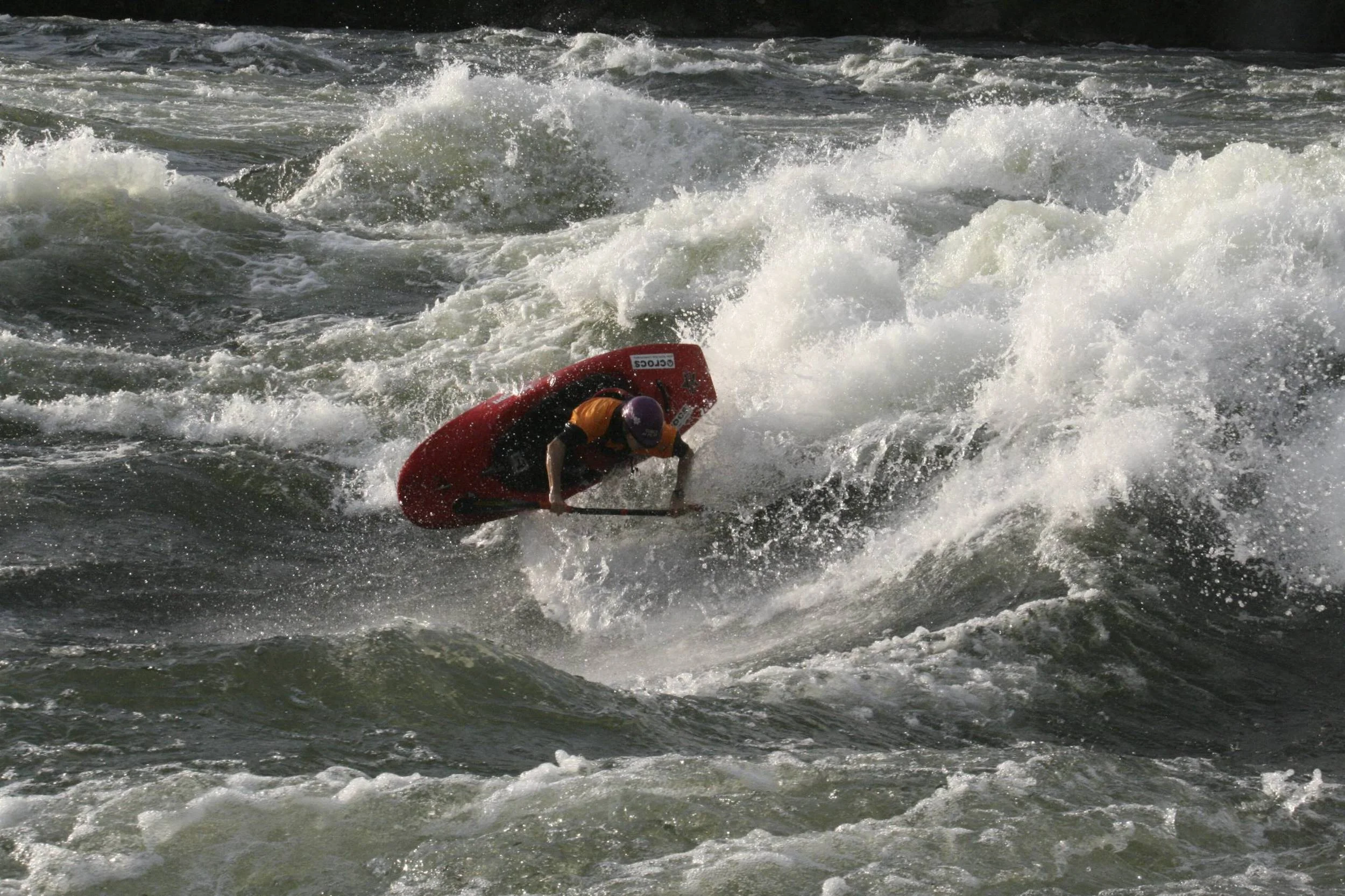 Here's Jessie in action. When in Africa she often trains in a whitewater section of the Nile.