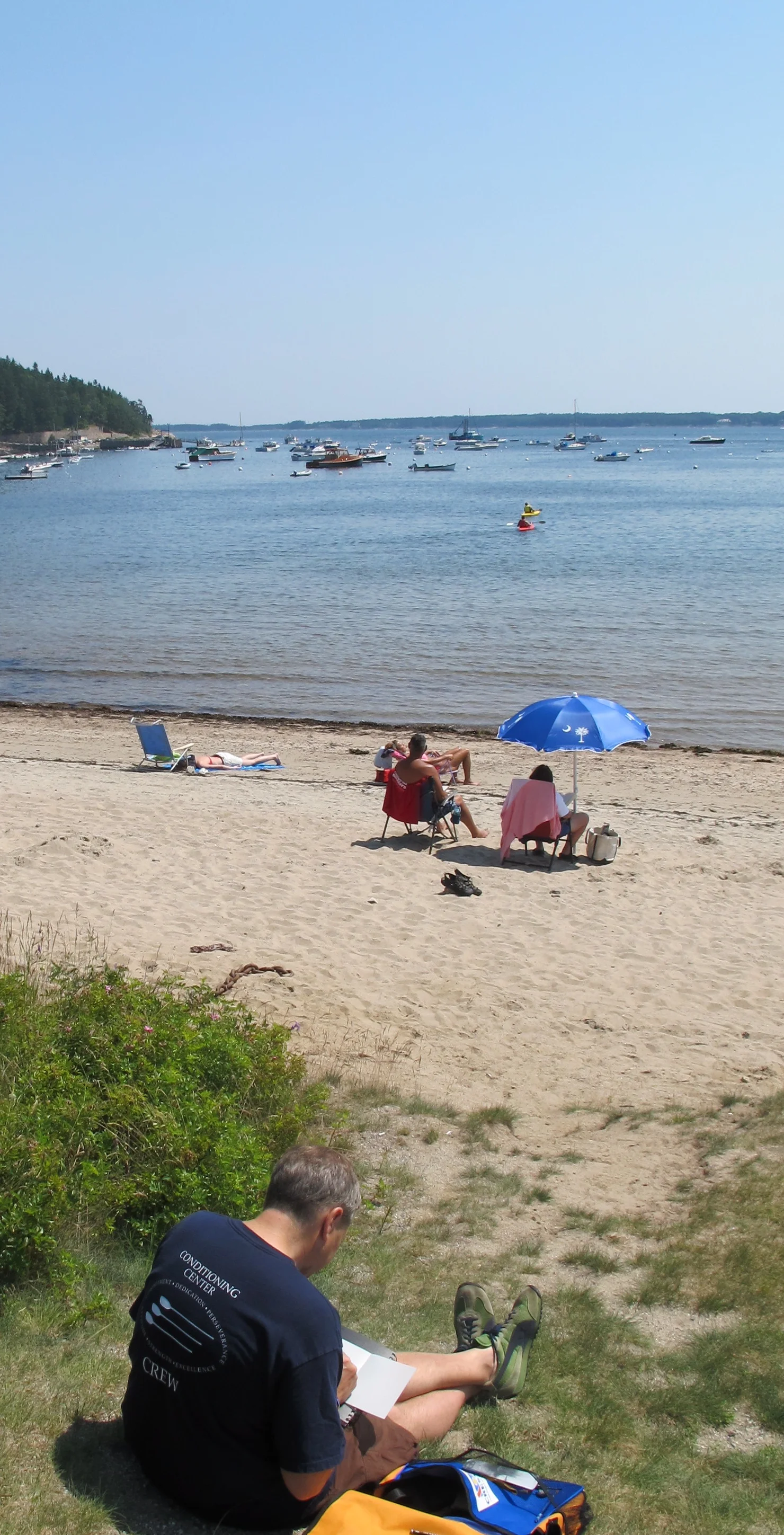 Last summer the participants in Margaret's workshop ventured down to Seal Harbor beach and elsewhere to find inspiration and images.