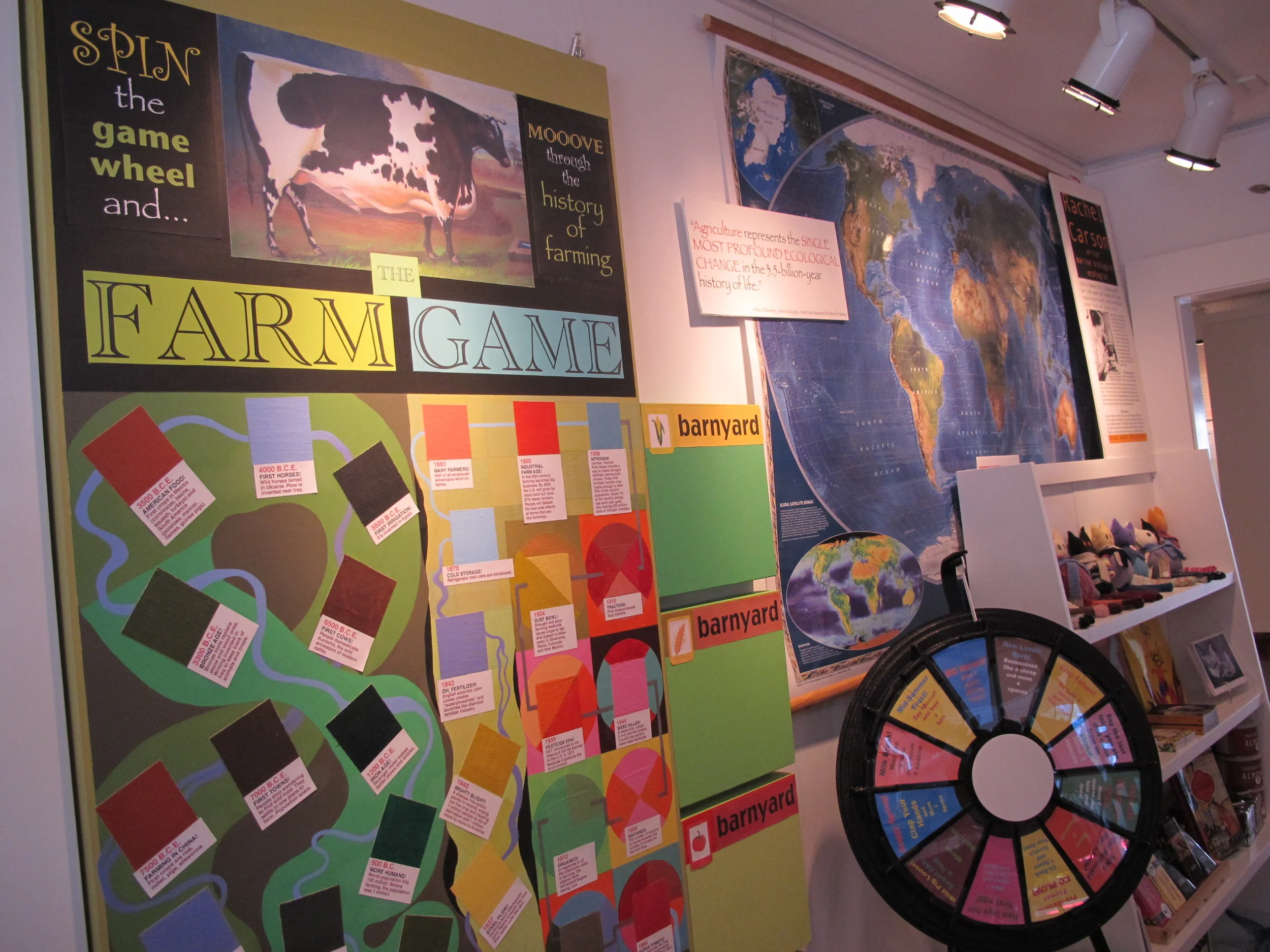 Spin the wheel and take your chances as you maneuver through our oversized, homemade board game. If you've ever golfed with your sheep, you get an extra wheel spin.
