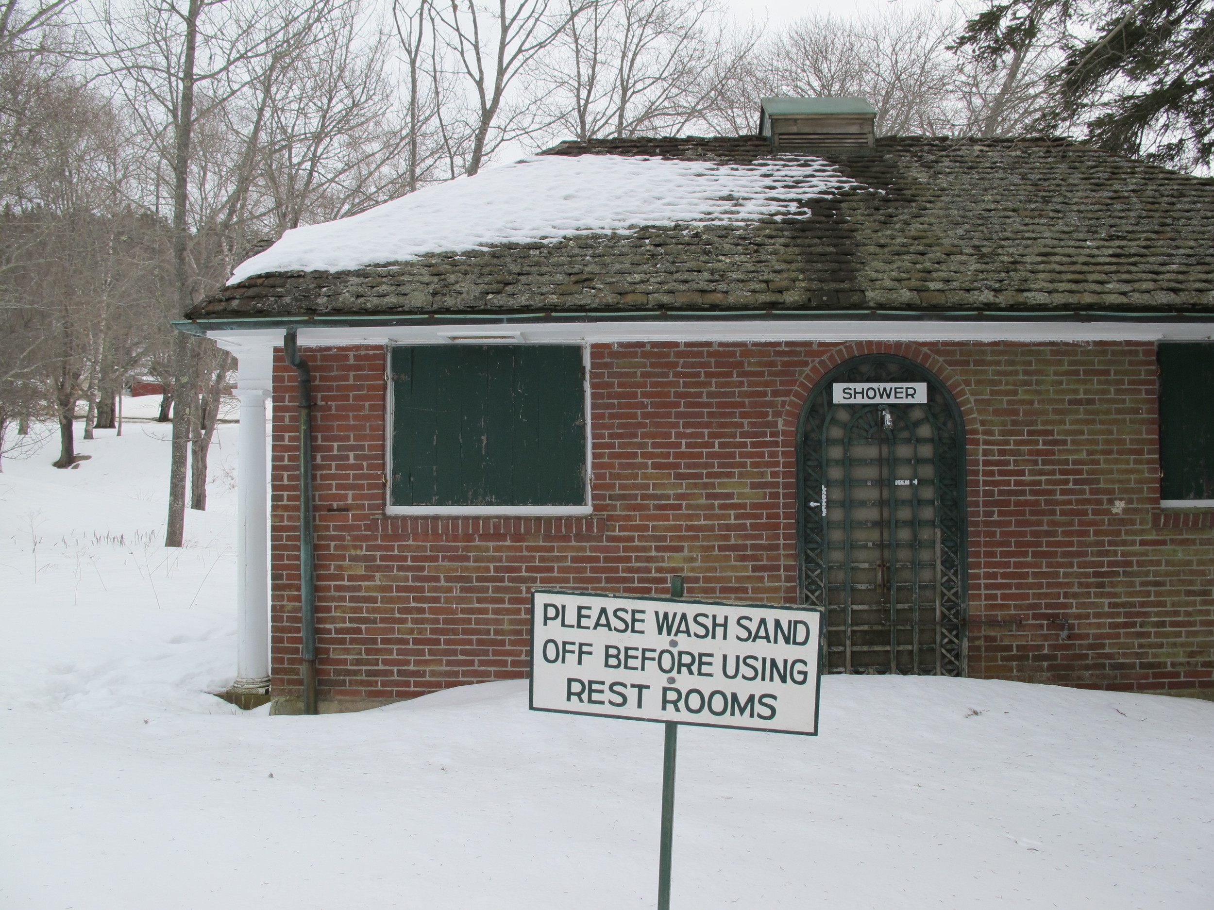 SI's swimsuit issue may be out, but not even polar-bear club members were using Seal Harbor's snowed-in beach facilities.
