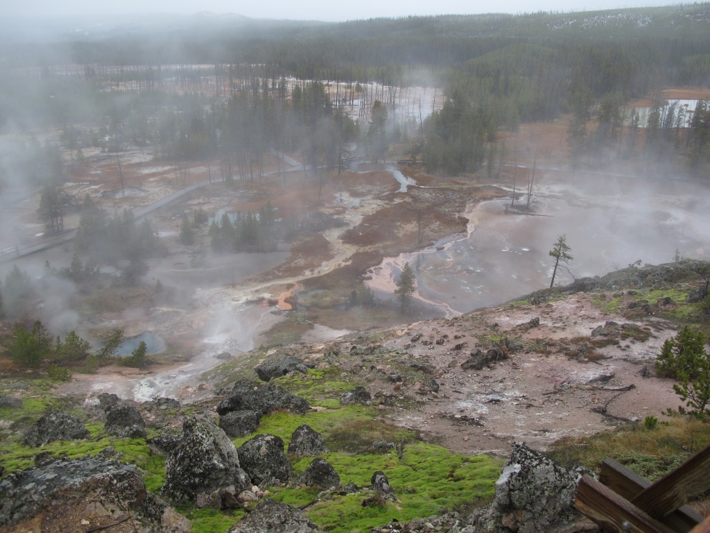 Because Yellowstone sits atop a supervolcano, it never fails to put on an eerie, awesome show of thermal pools and mud pots.