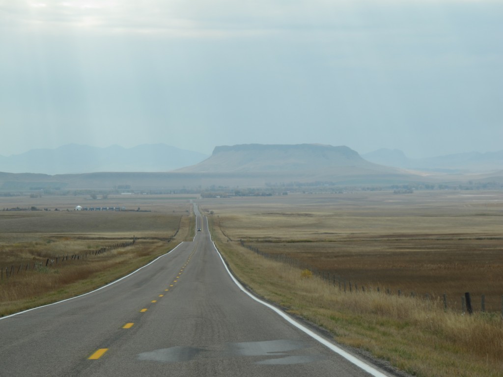 On the road from the Great Falls area to Helena.