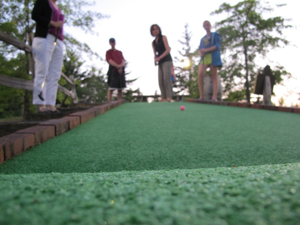 I was trying to be creative with my mini-golf photography, but I don't think it worked.