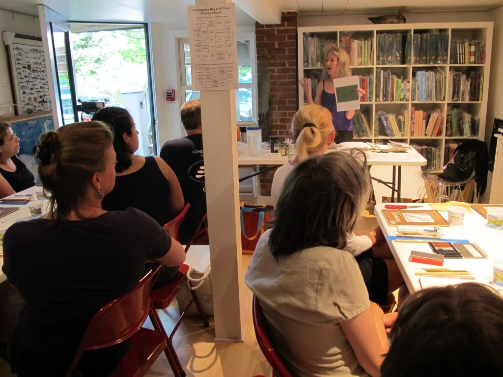 On a hot day, the group first met in the Notebook's renovated basement, where we keep and sell our natural history books.