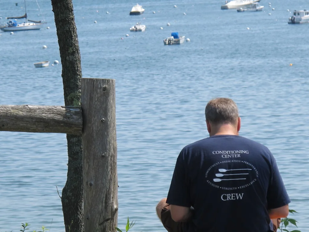 Chris, one of the artists, found a particularly beautiful spot.