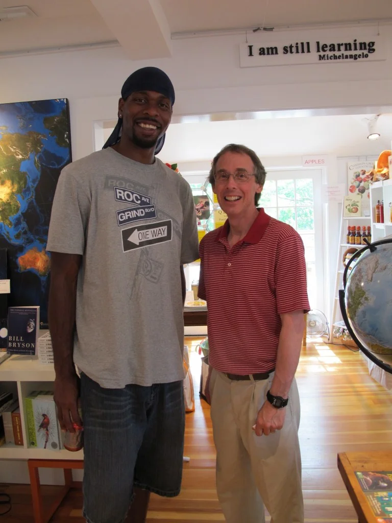 Steve (left) added a lot of fun to our day and gave me someone to talk to about Lebron James and his future.