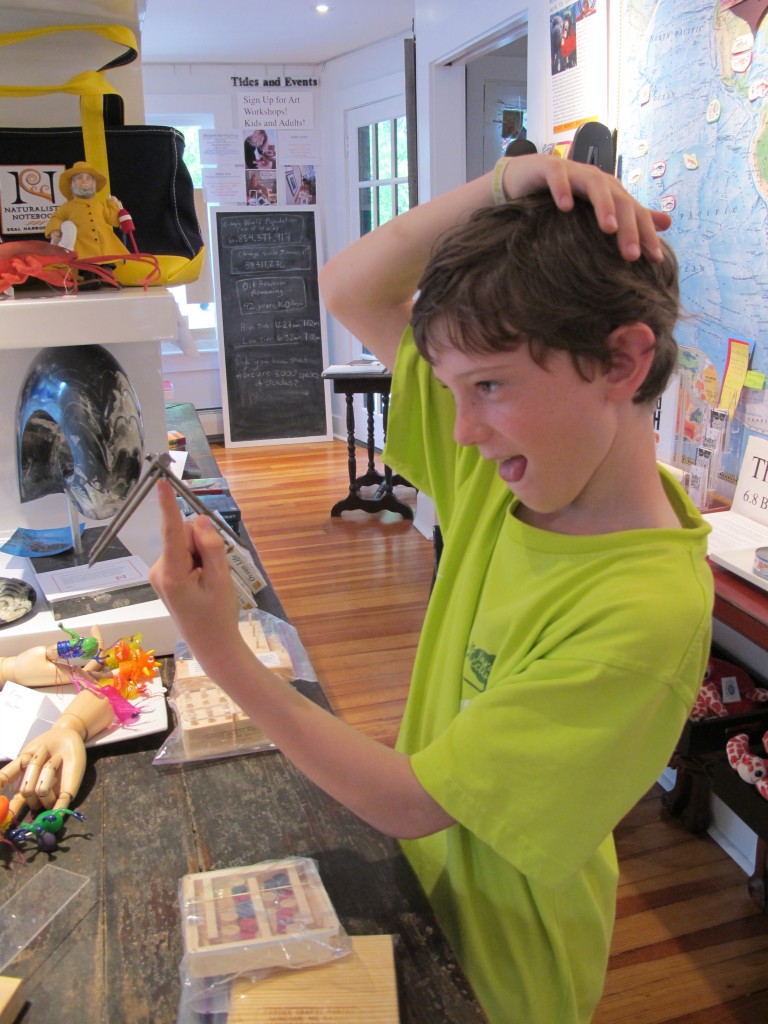 Our French friend Clement amazed even himself by solving our nail puzzle and then balancing six nails on a fingertip.