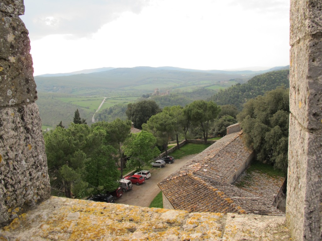 From the ancient stone tower you can see much of Spannocchia's 1,100 acres of farmland and forest.
