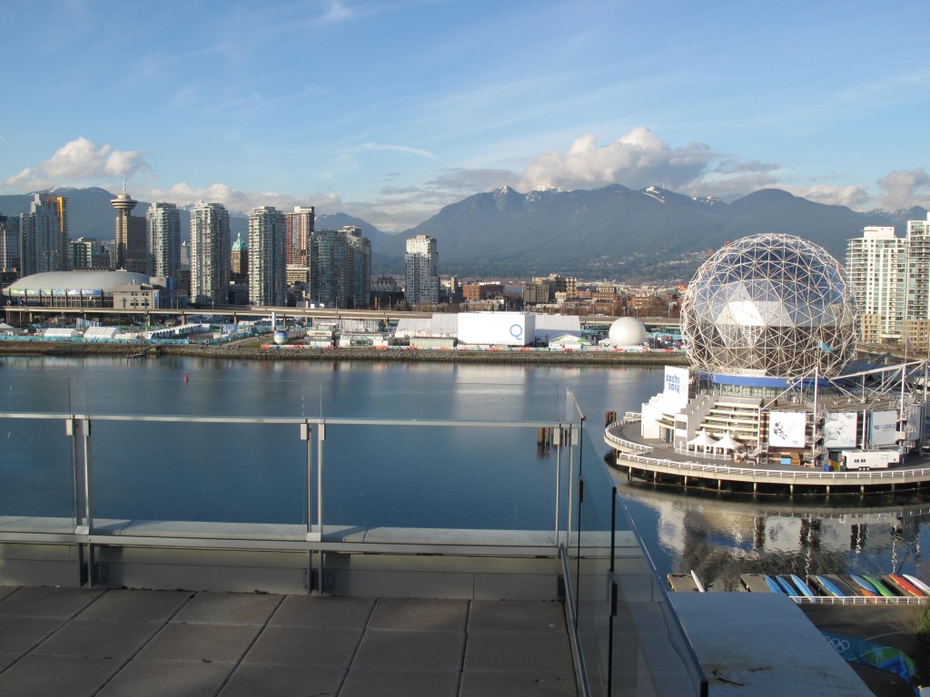 Another view north from the athletes' village, which was built on Vancouver's last large undeveloped tract of waterfront land.