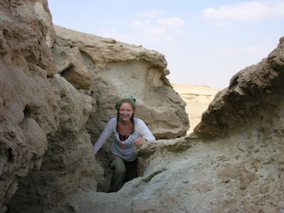  Hiking in the Fayum Depression, Egypt. 