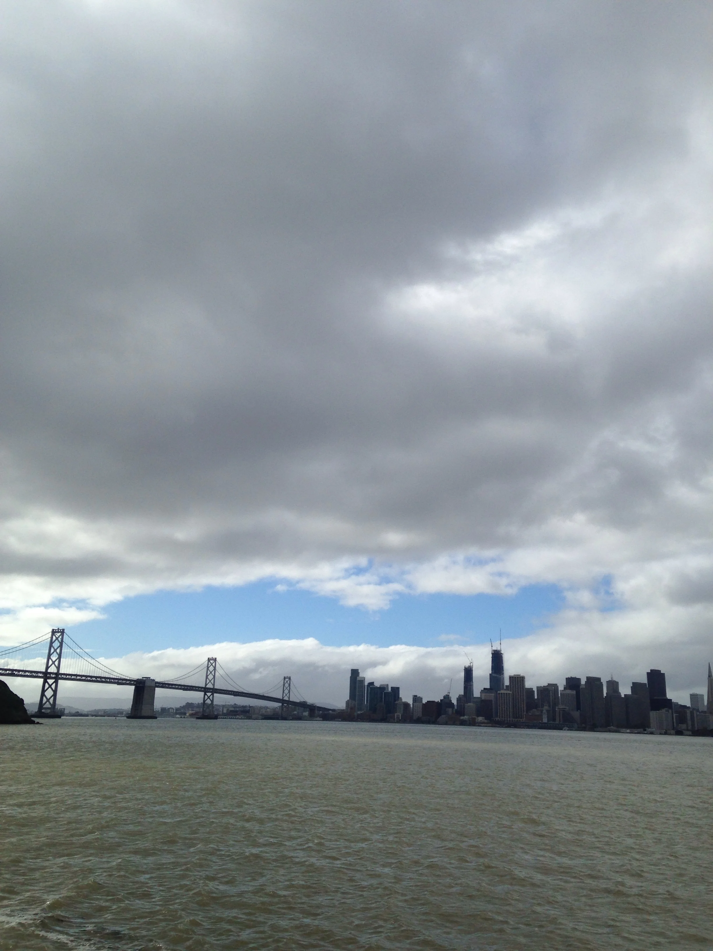 San Francisco, Ca. skyline as seen from Treasure Island, February 18, 2017.