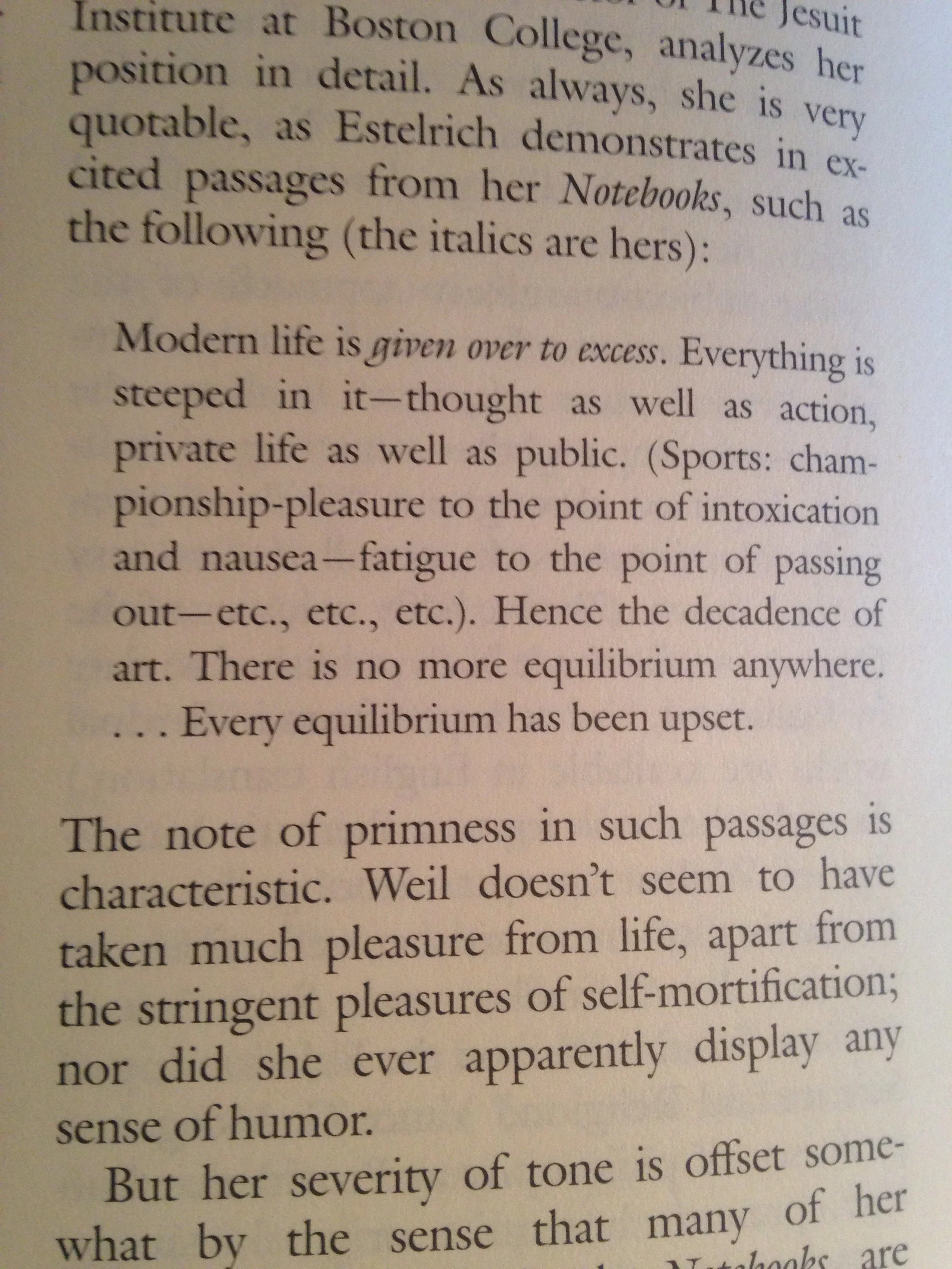 Article on Simone Weil, from The New Criterion, summer 2010, found in the Wapiti, Wyoming cabin of the author of this minor note, April 20, 2017.