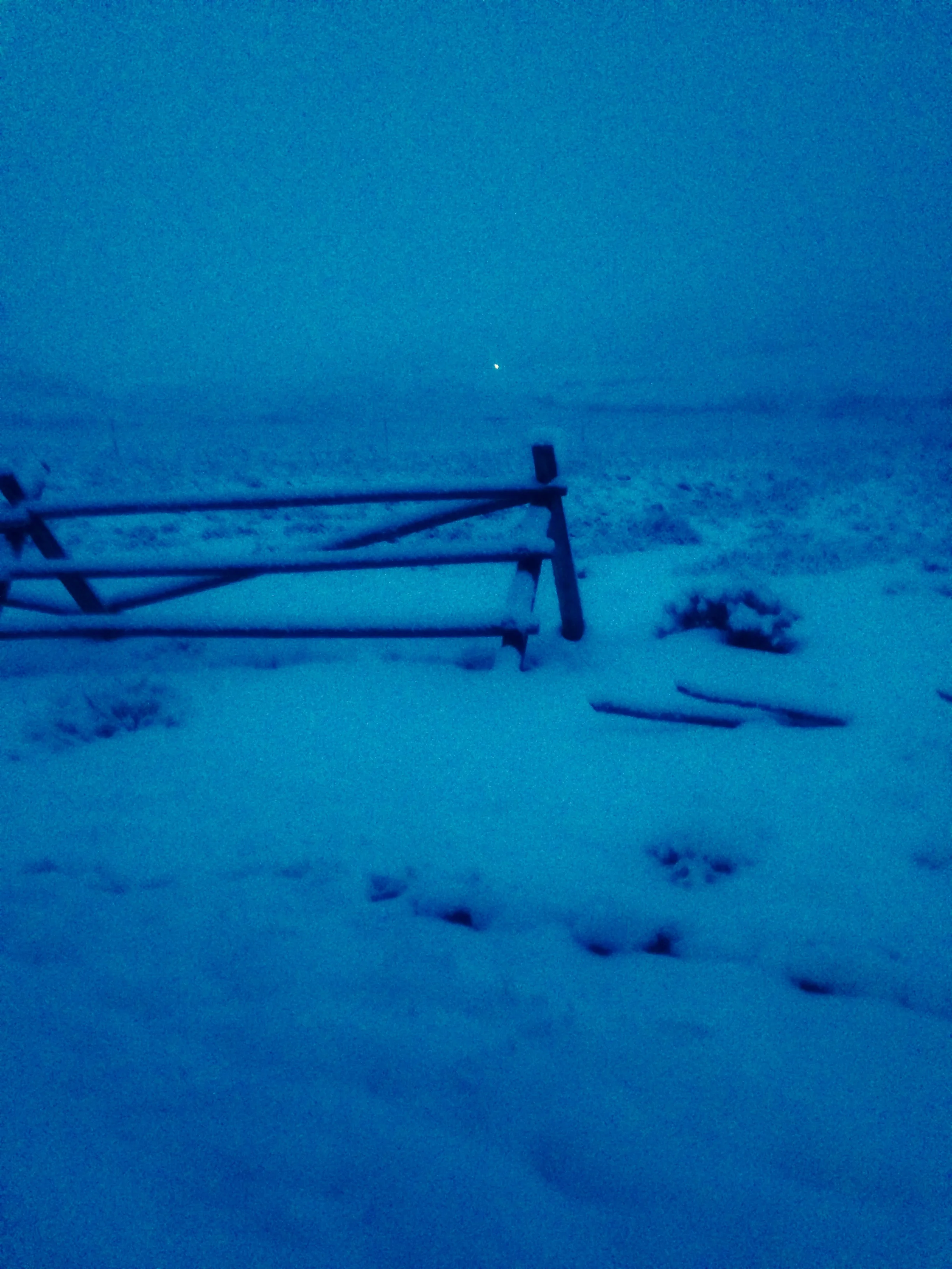Snowstorm, Northwest Wyoming, 4 a.m, April 28, 2017.