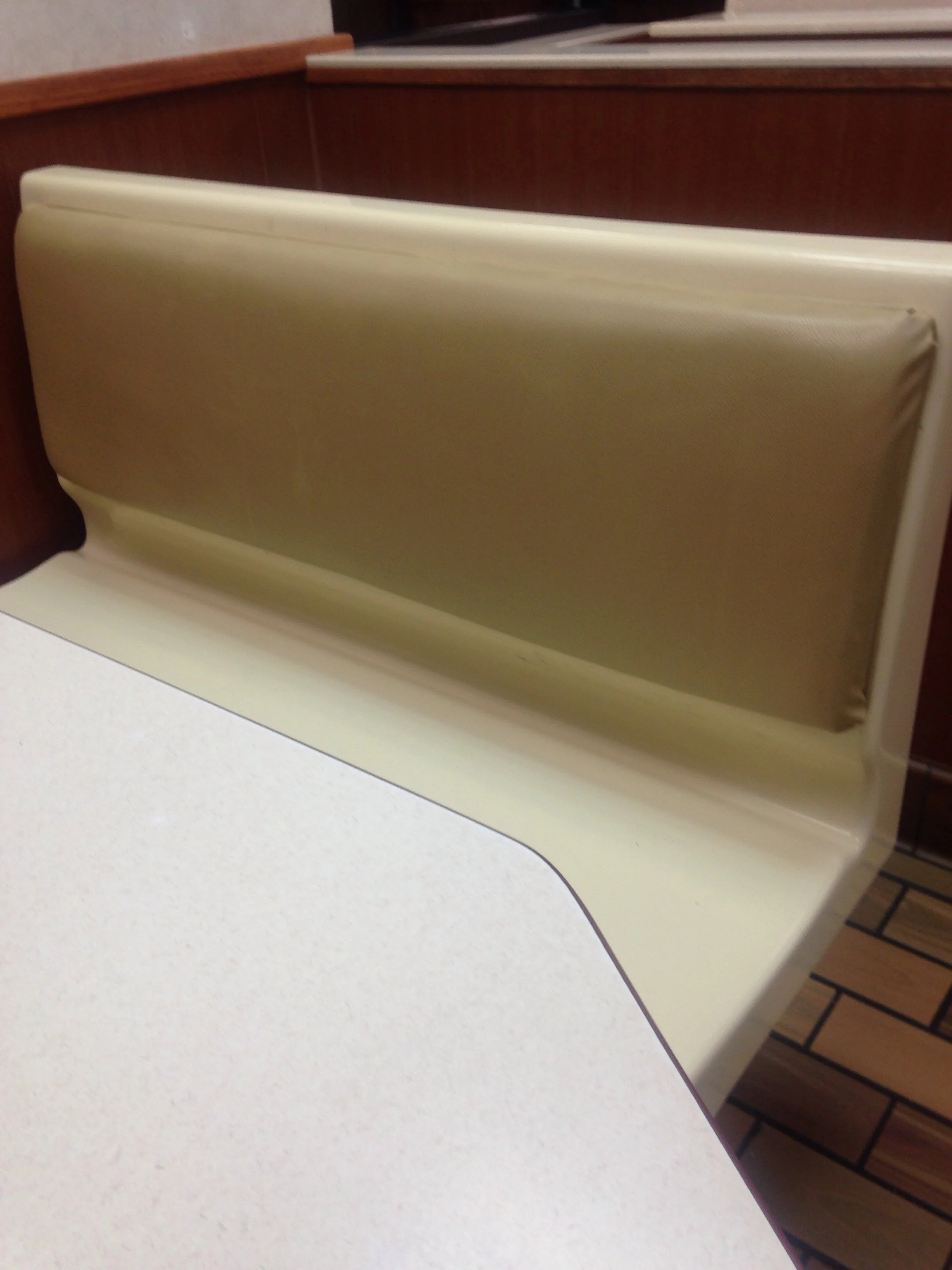 Empty booth, McDonald's, Lander, Wyoming, 10pm, May 11, 2017.