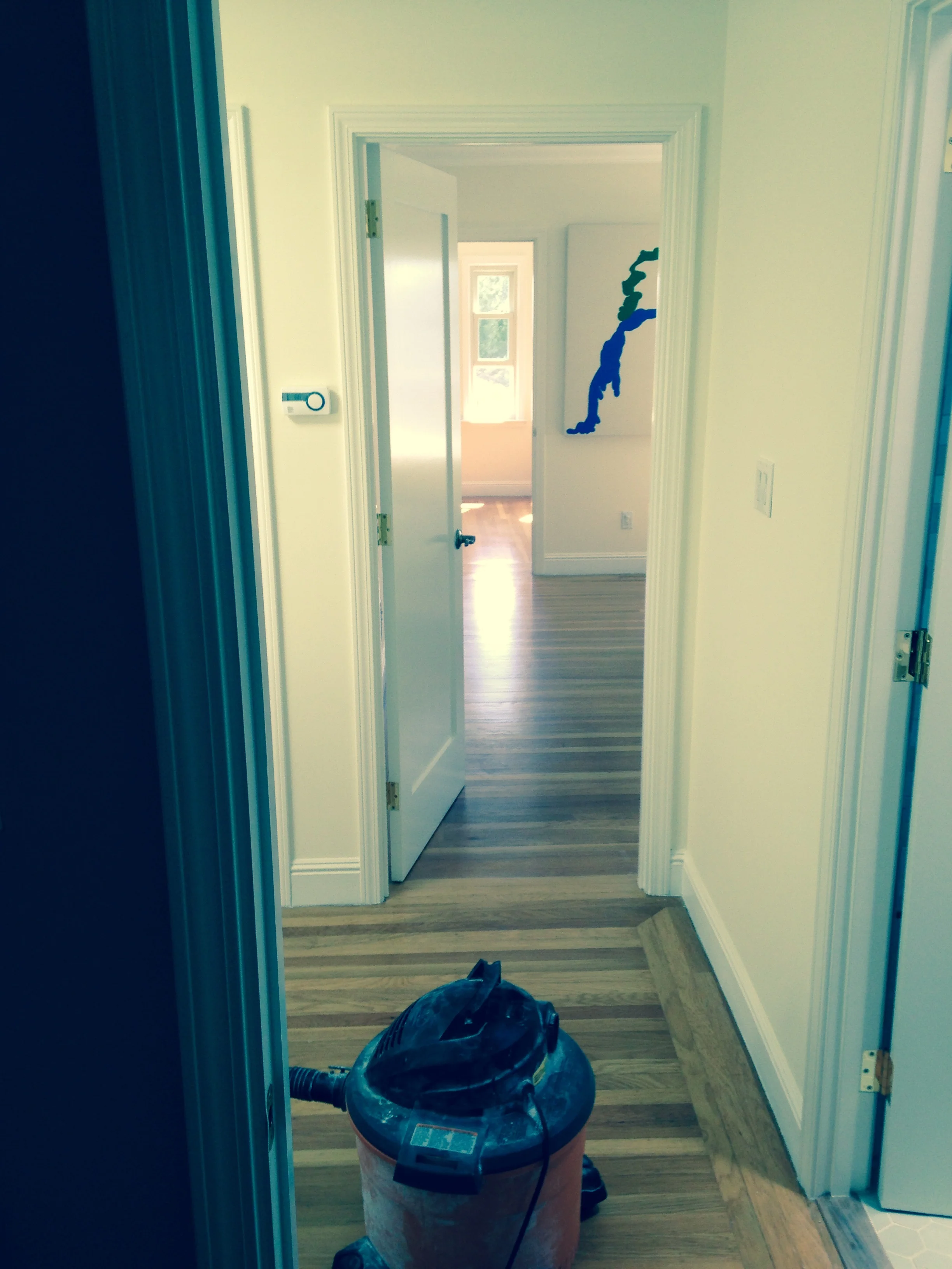 Hallway, house, 614 28th Ave, San Francisco, toward the end of remodel, May 21, 2017.