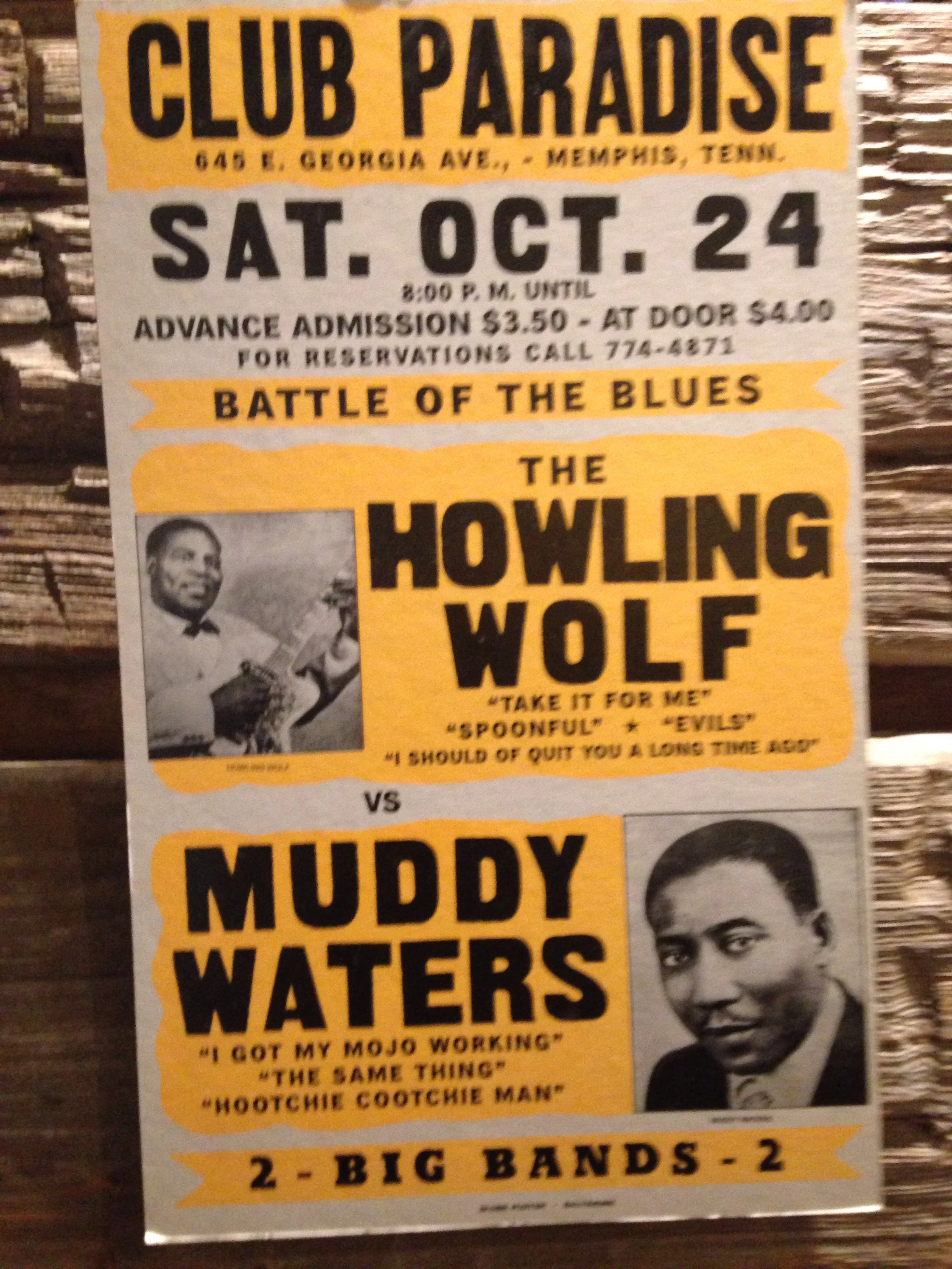 Concert Poster, Delta Blues Museum, Clarksdale, Mississippi, June 9, 2017.