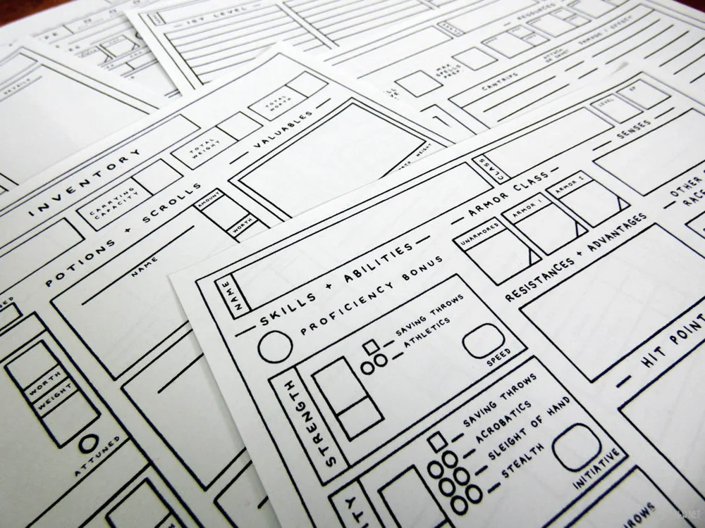 the new improved 5e character sheet minimal style r n w