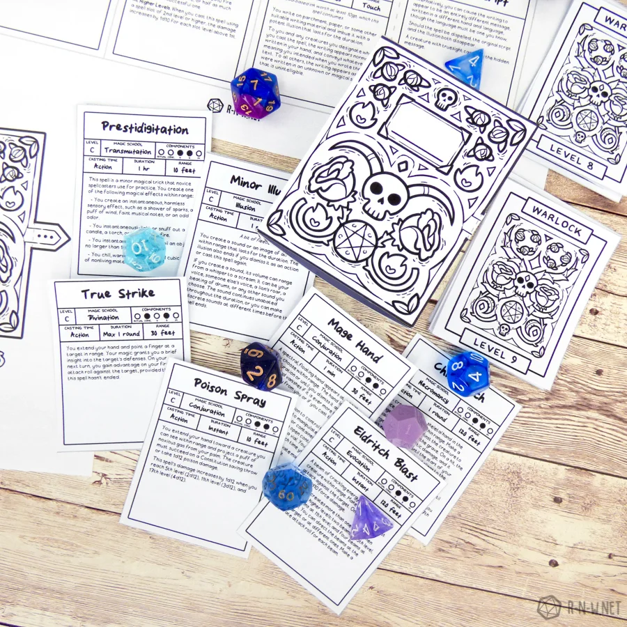 2024 5.2e Spell Cards for DnD r-n-w 2024 5.2e Spell Cards for DnD r-n-w