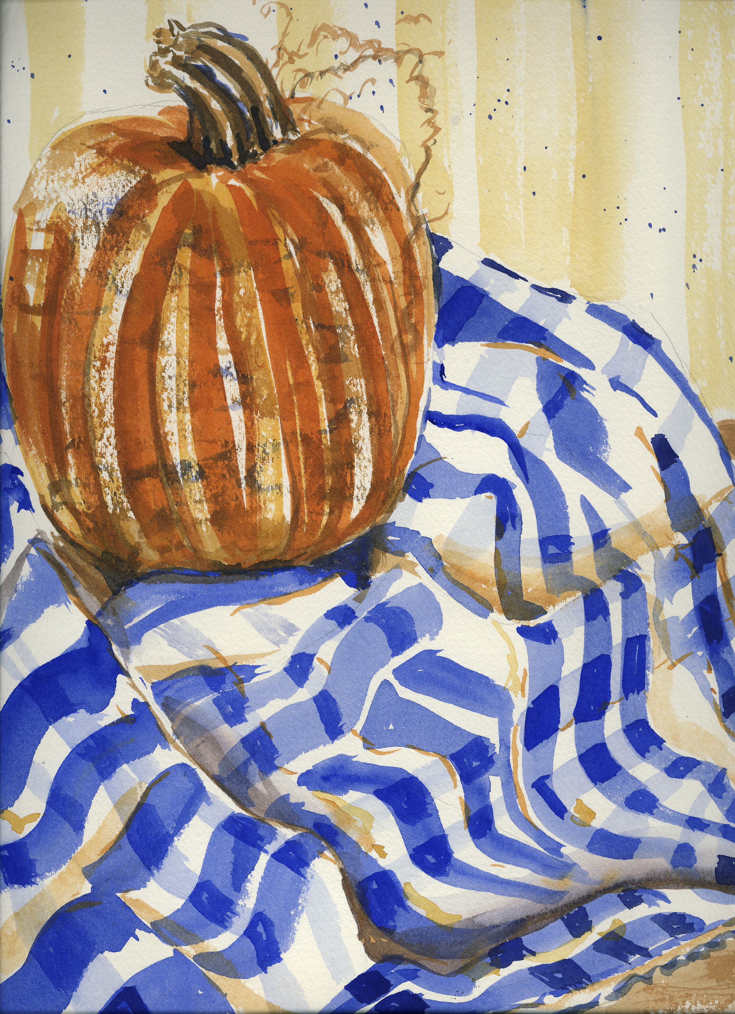 Gingham Pumpkin