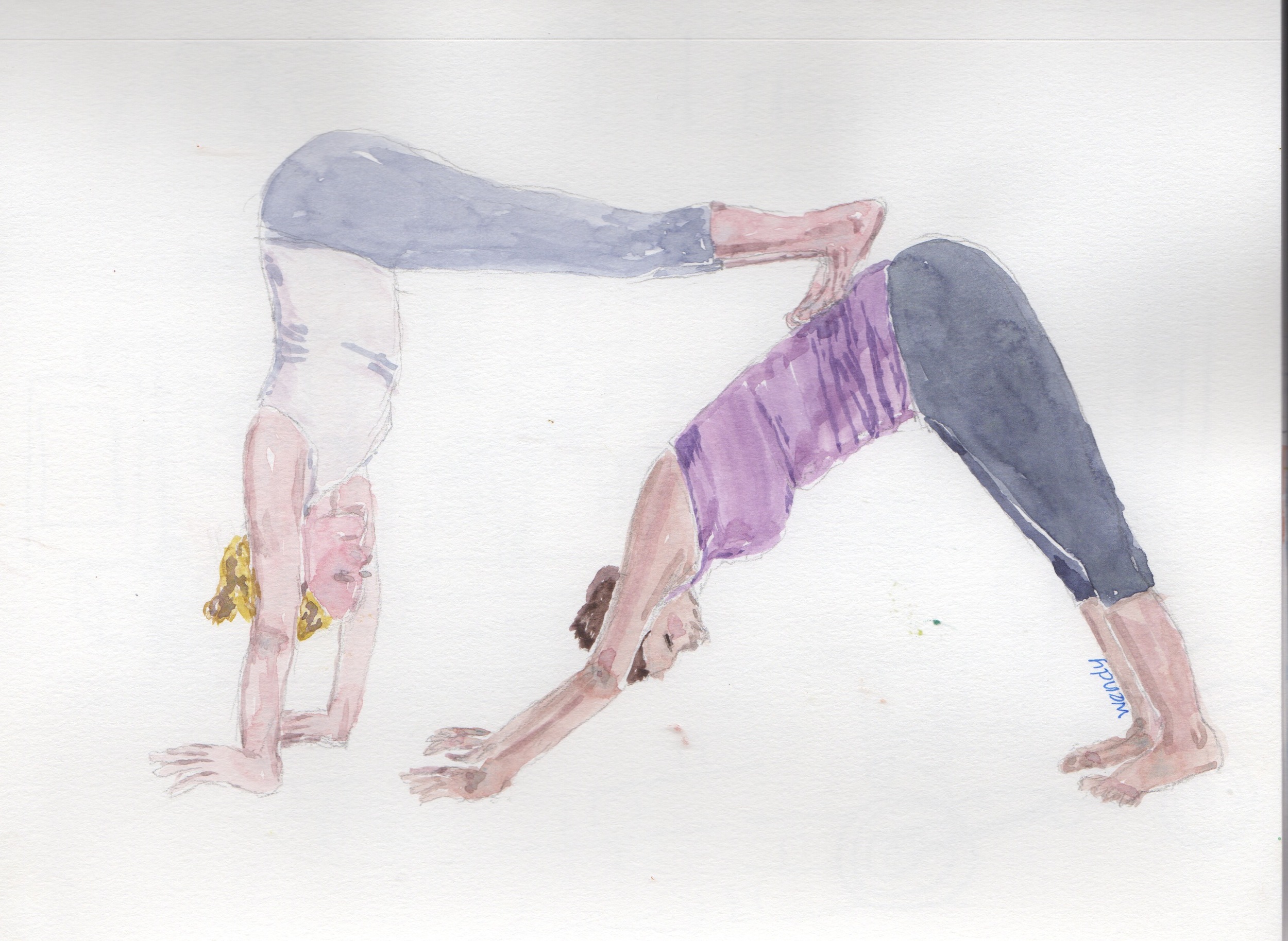 Vanessa's & Suzanna's Downward Dog