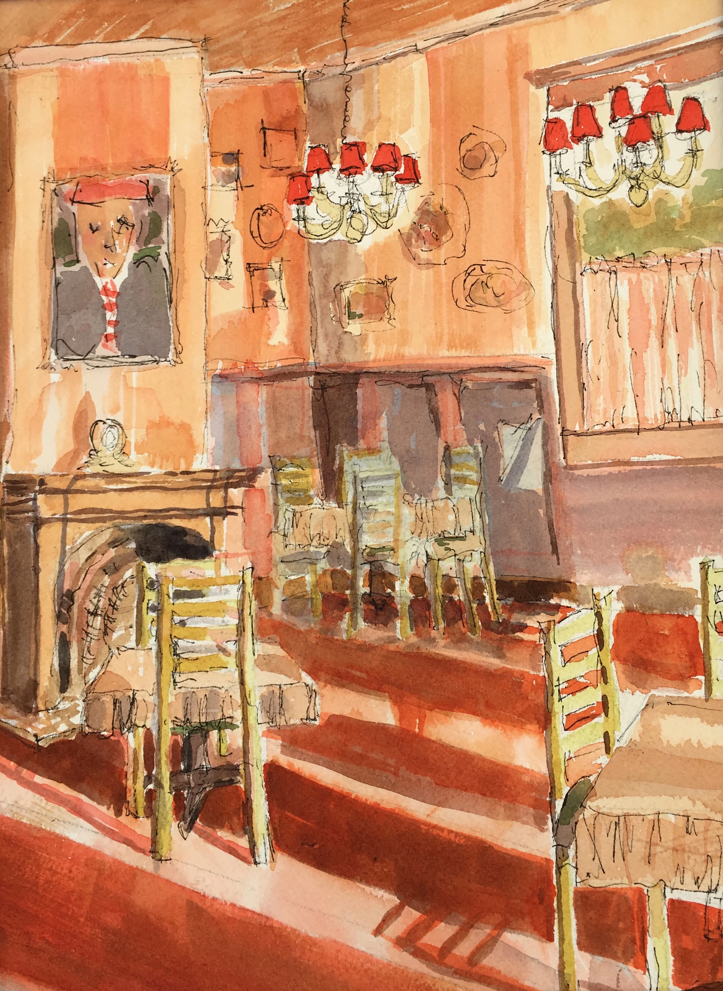 Sun-drenched Coffee Shop