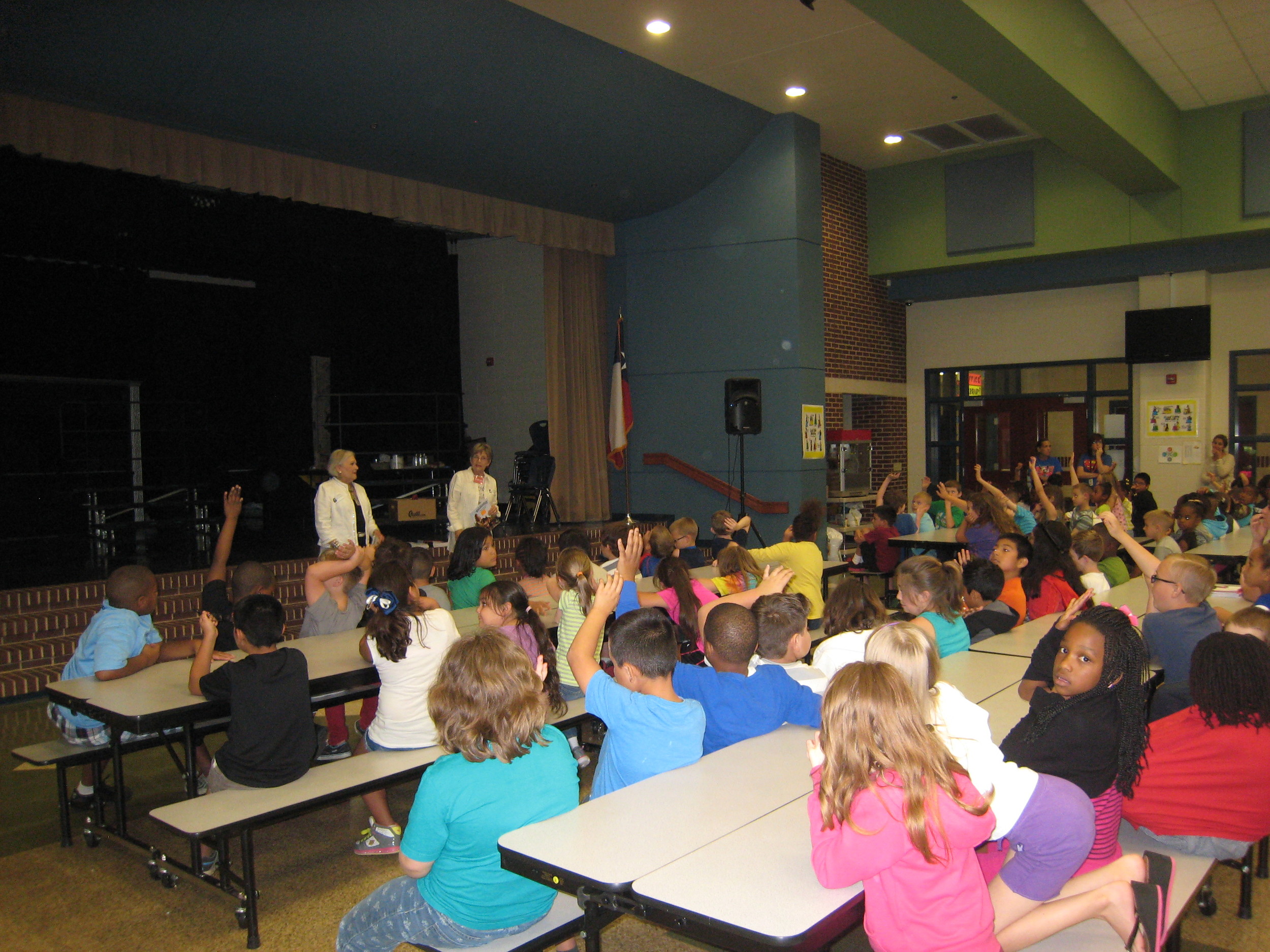 Students learn about local historic preservation during National Preservation Month in Waxahachie. Image courtesy of Waxahachie Main Street Program.