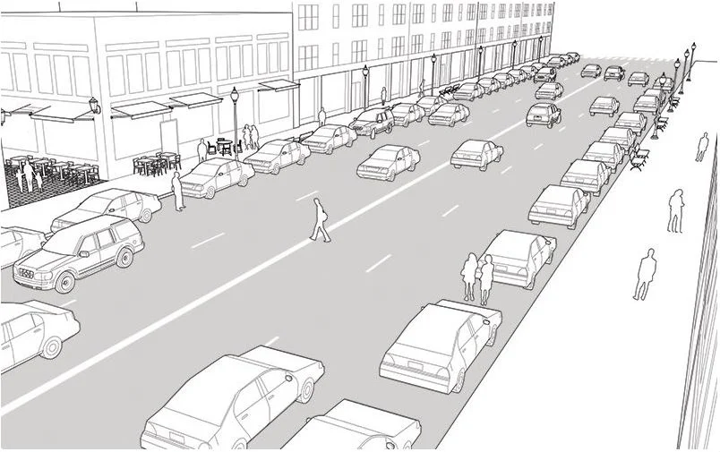 Figure 1. Image from the Urban Street Design Guide from the National Association of City Transportation Officials (NACTO)