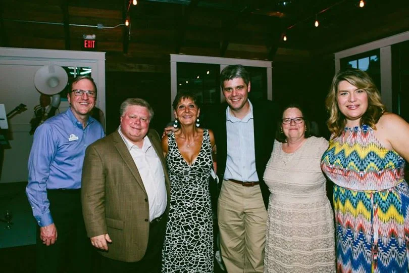Supporters of Georgetown's Table on Main Event included (left to right) David Kellerman, Main Street Advisory Board Chair; Mayor Dale Ross, Vicki Jackimiec, Main Street Advisory Board Vice-Chair, City Manager David Morgan; Executive Director of Will…